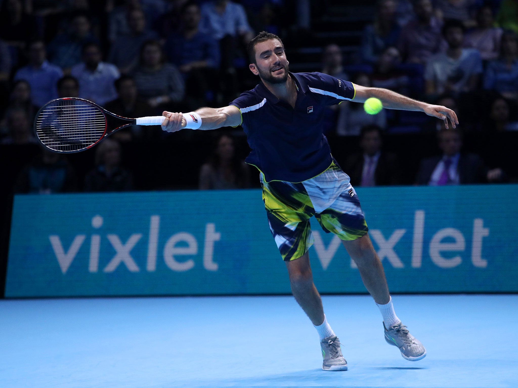 Cilic was unable to repeat his Cincinnati victory over Murray in London