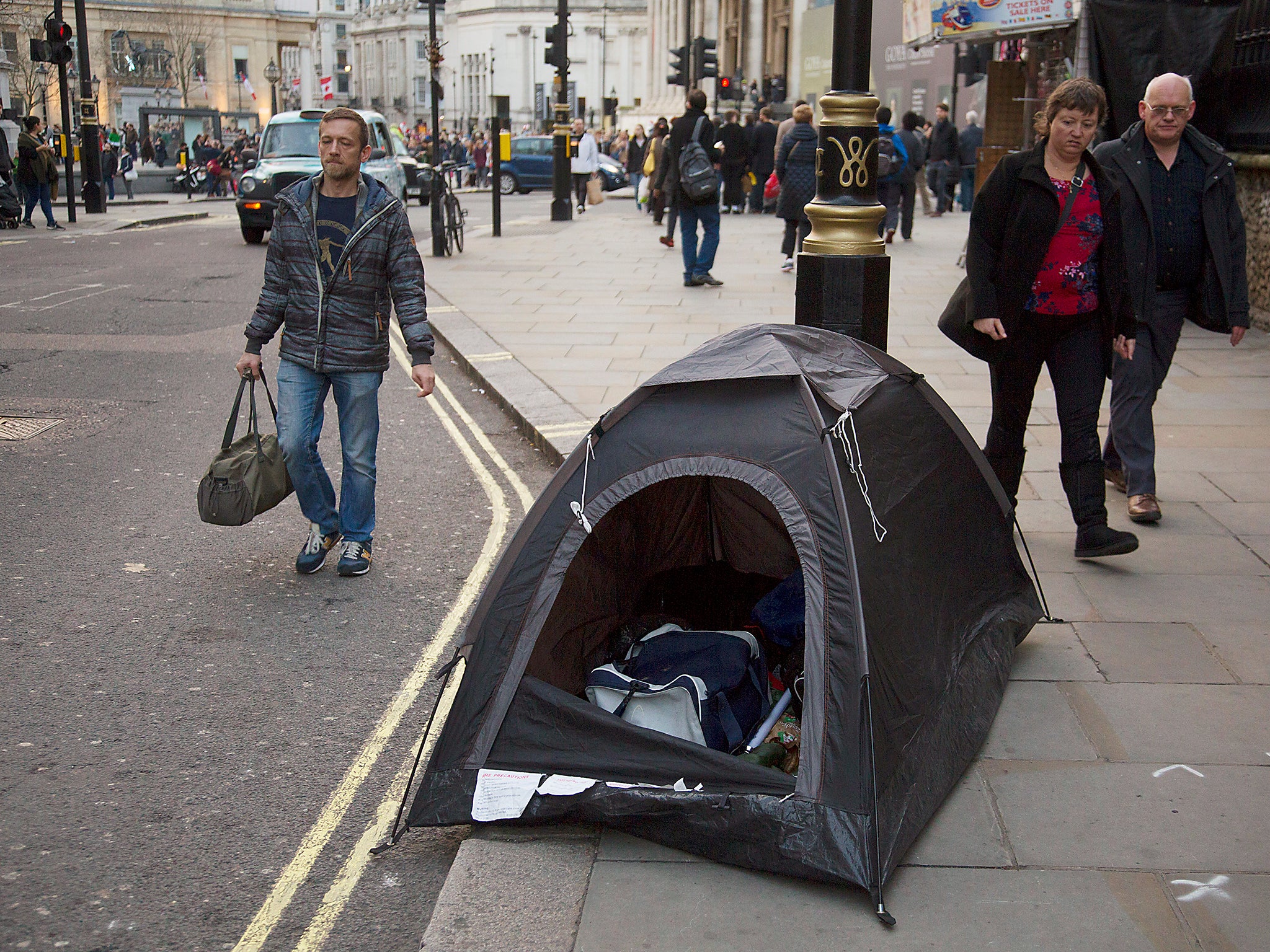 The number of 'hidden homeless' people has already increased by 57 per cent since 2011