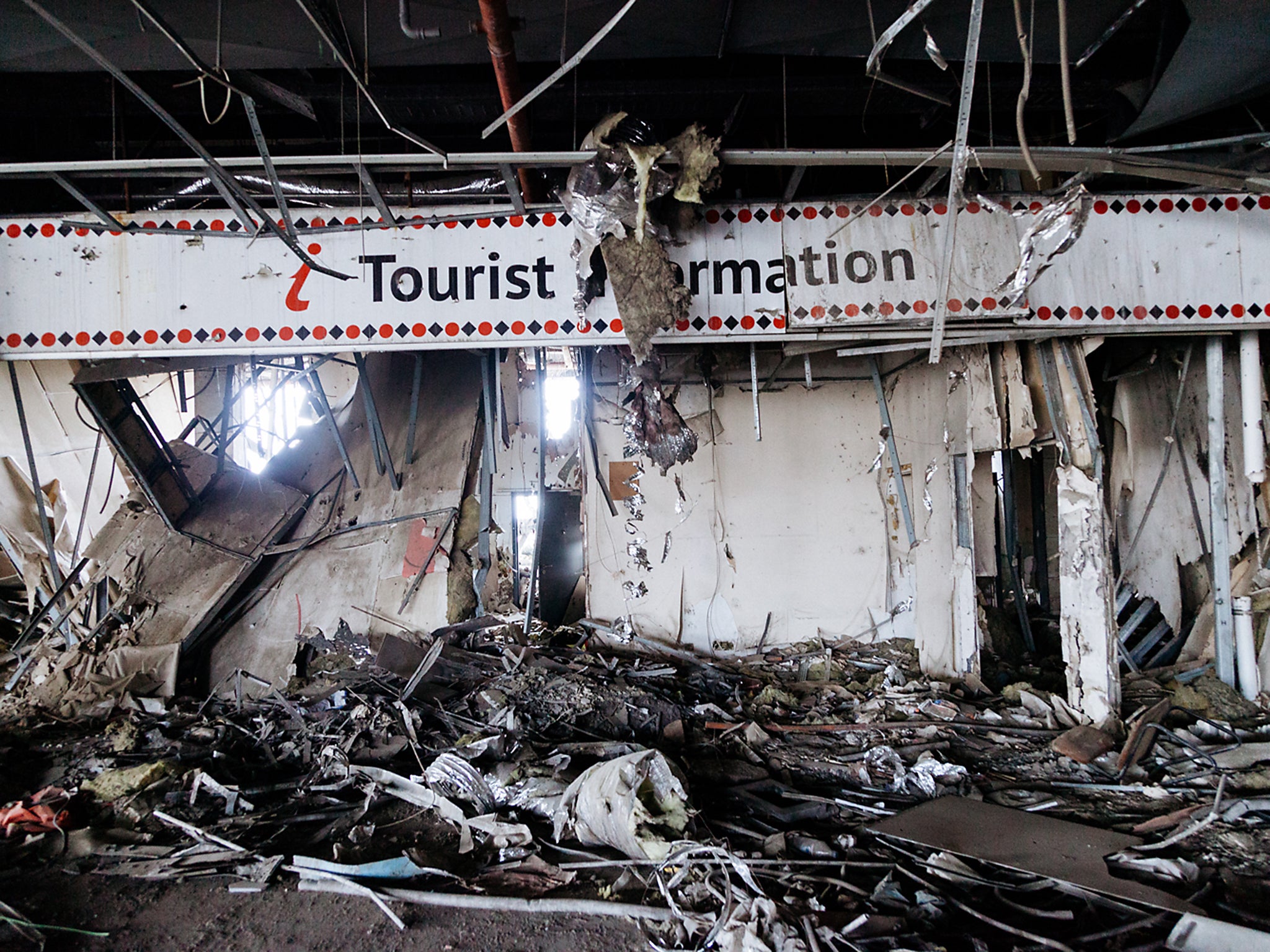 The Information desk at the terminal’s first floor