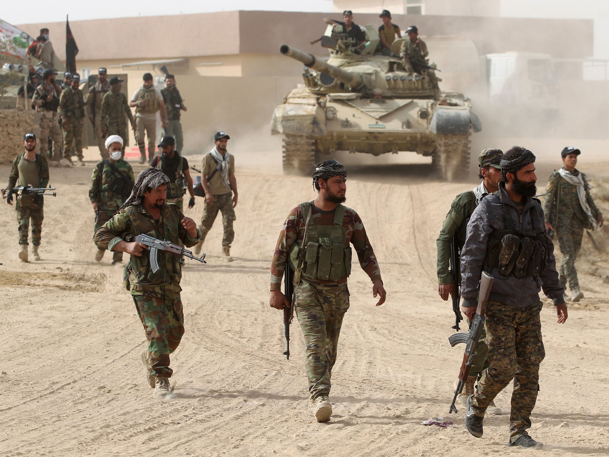 Thousands of Shia Hashd al-Shaabi fighters have been massing around Mosul with Tal Afar in their sights