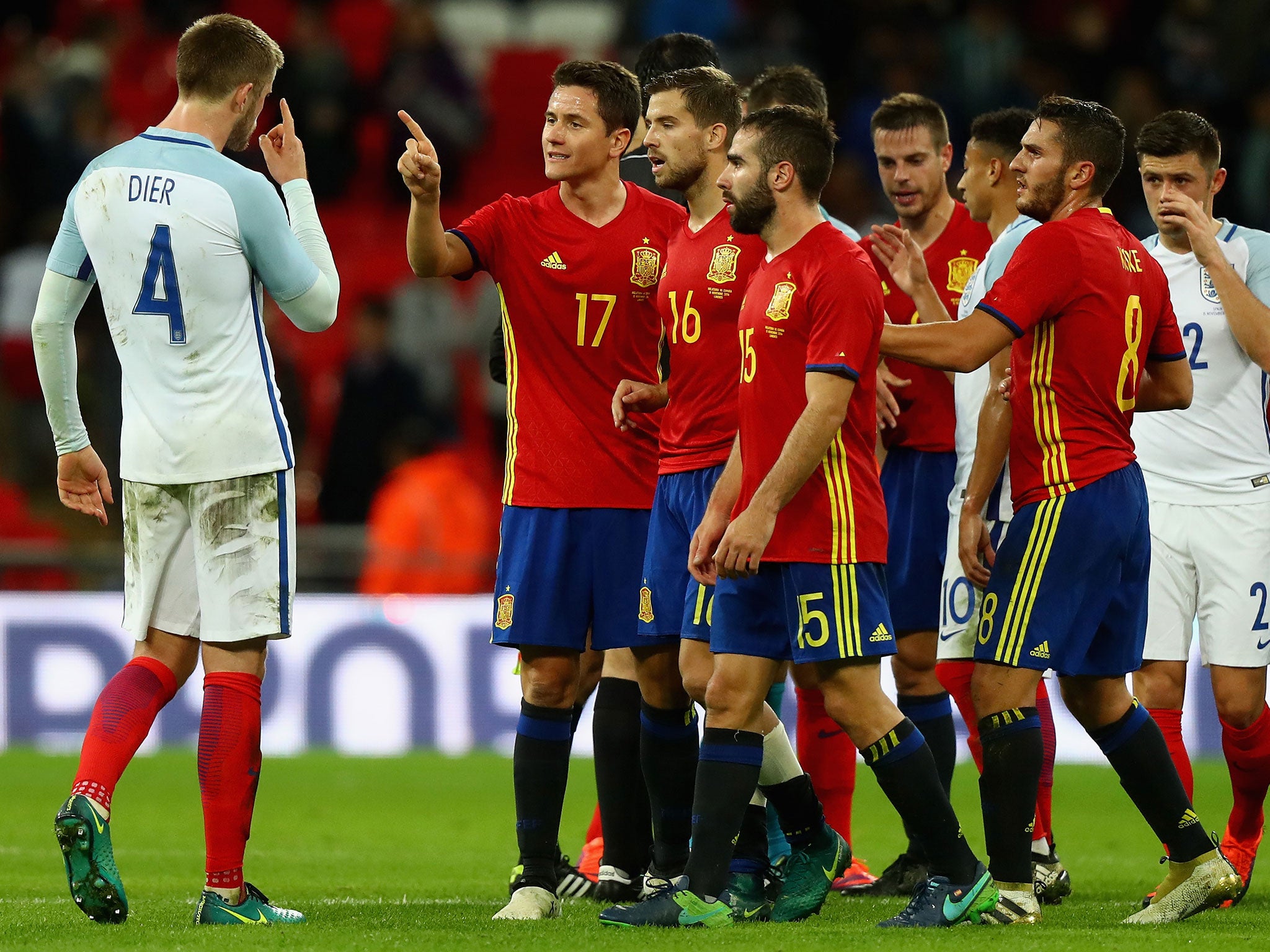 The Spurs midfielder confronted Herrera after the game