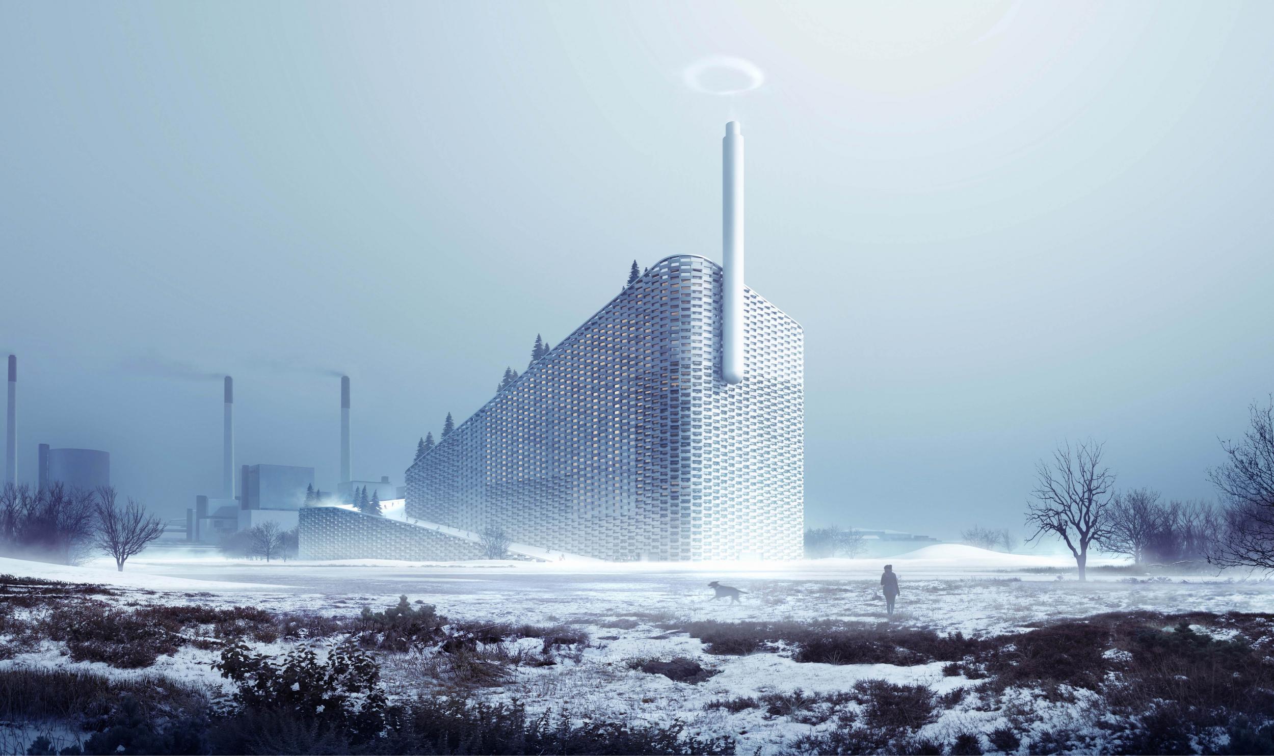 The new Copenhagen power plant will have ski runs on its roof