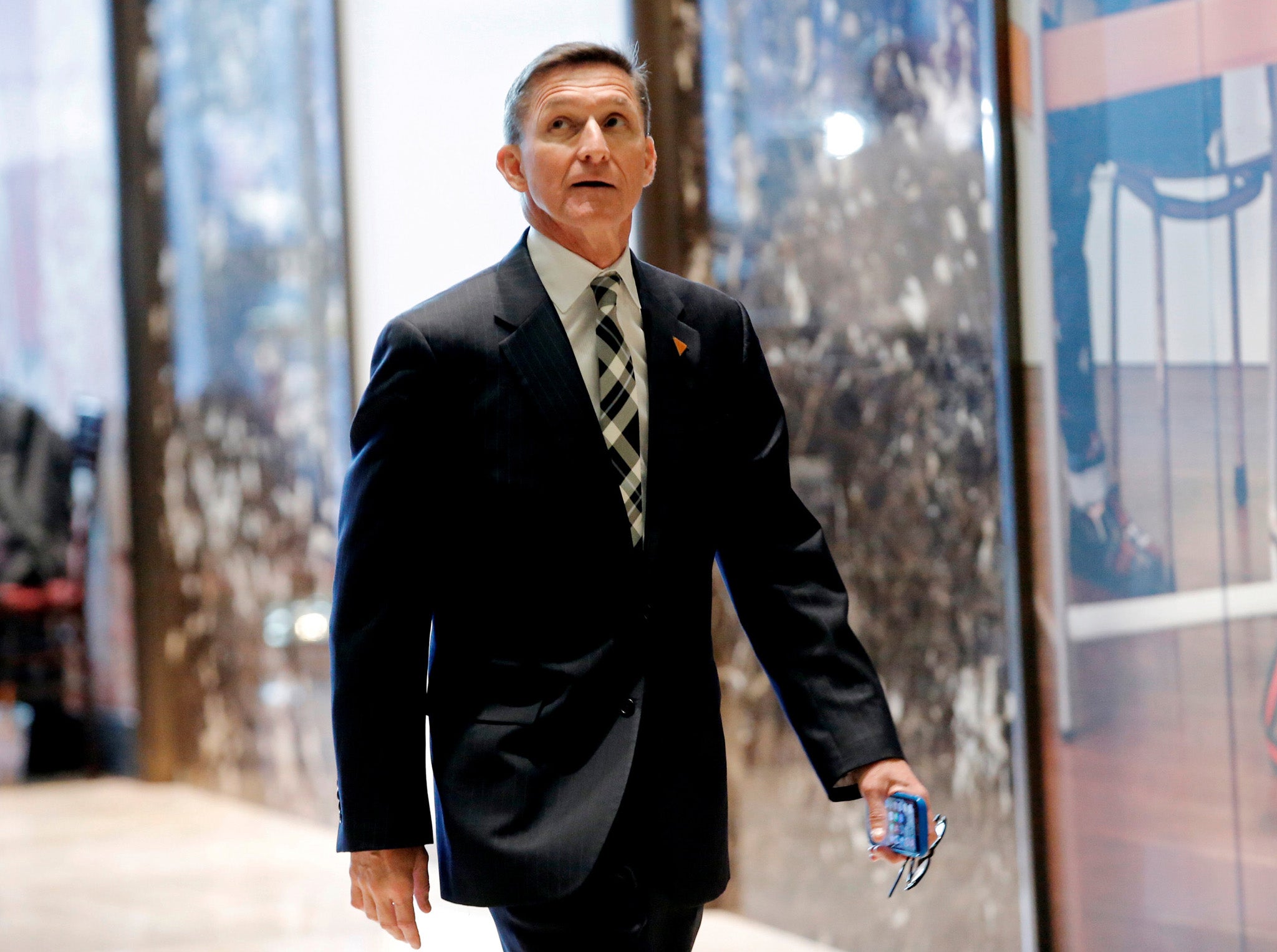 Retired U.S. Army Lieutenant General Michael Flynn served as an adviser to the Trump presidential campaign