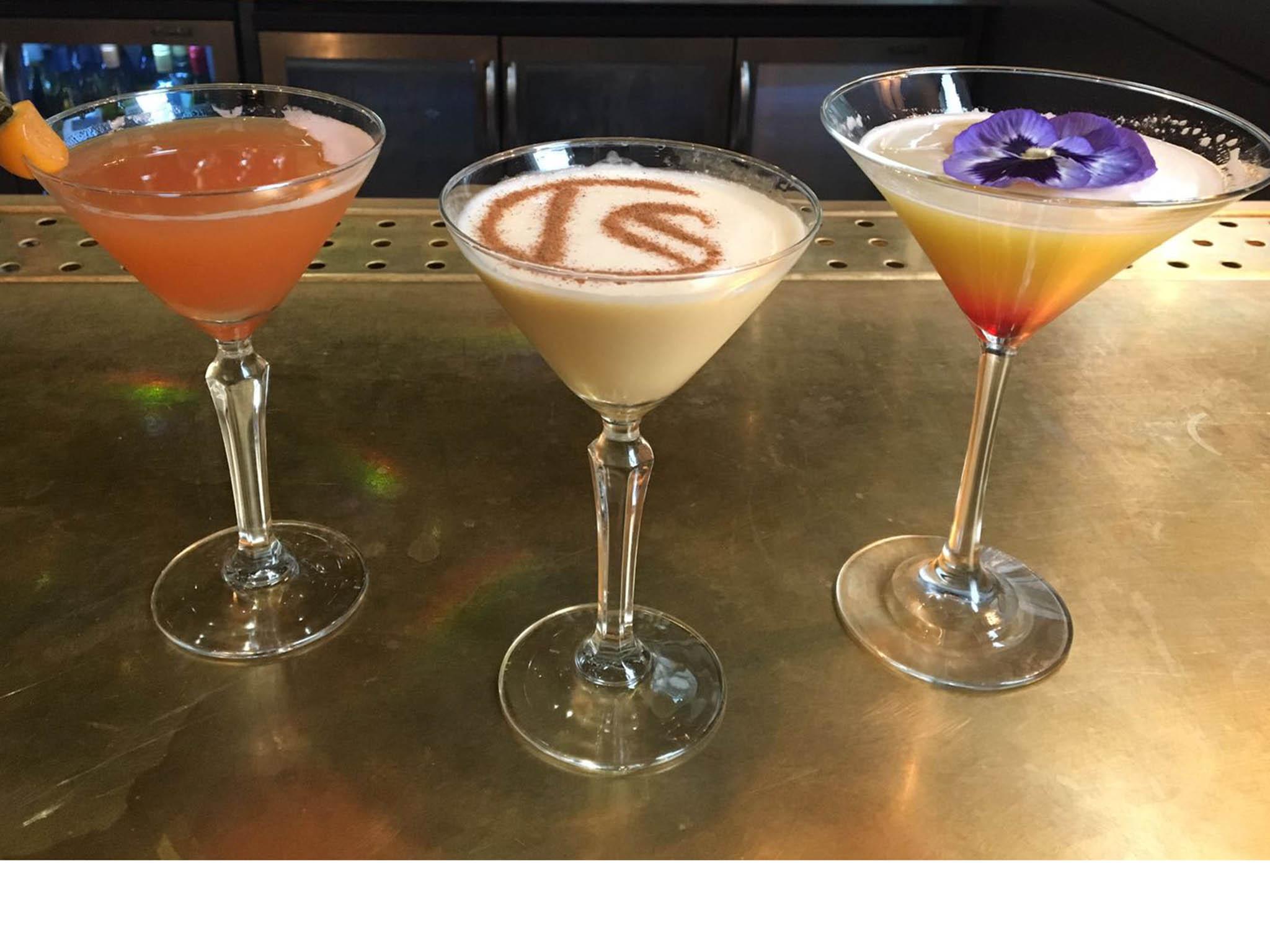 Christopher's decadent Pumpkin Pie Martini is made from gin, Cointreau, lemon juice, maple syrup, pumpkin puree and a spoon of mascarpone