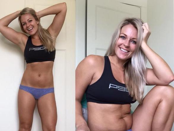 31-year-old Ashlie Mostad regularly posts about nutrition, working out and healthy living