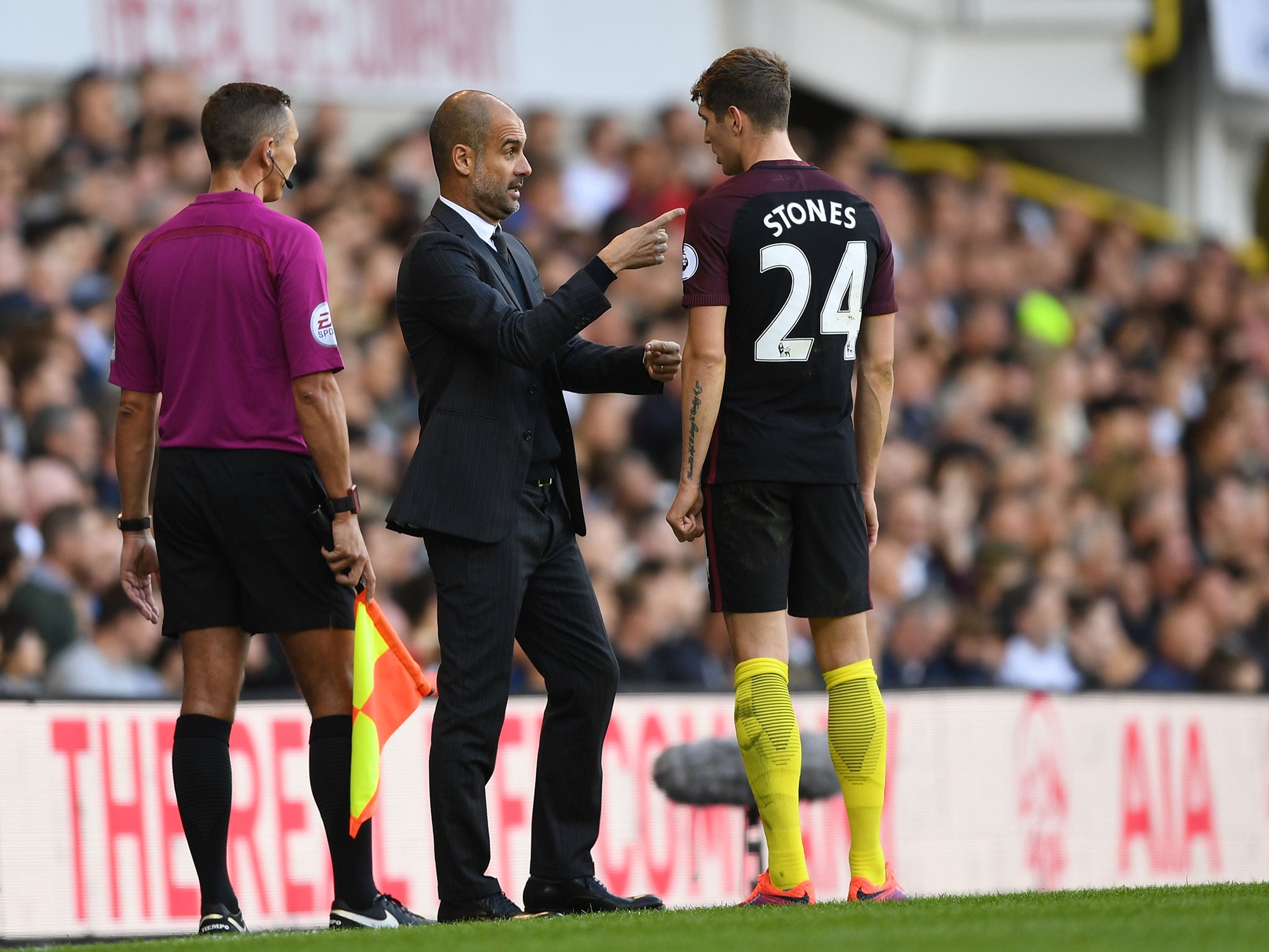 Guardiola believes he can develop Stones into a leading defender on the world stage