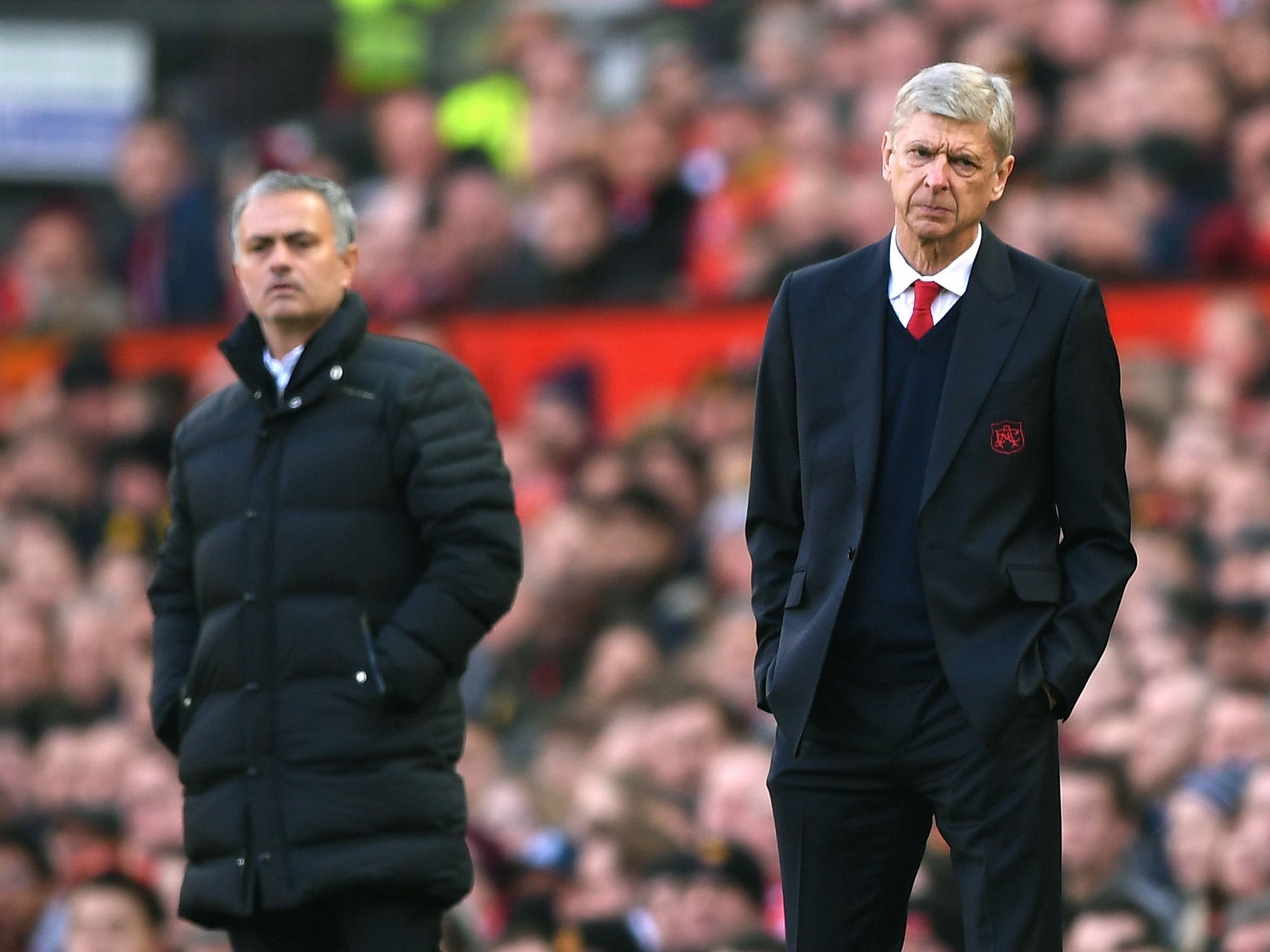 Sparks did not fly between Wenger and Mourinho on the touchline