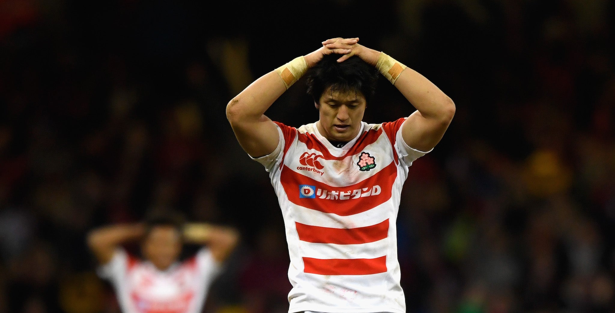 Japan were dejected at the final whistle