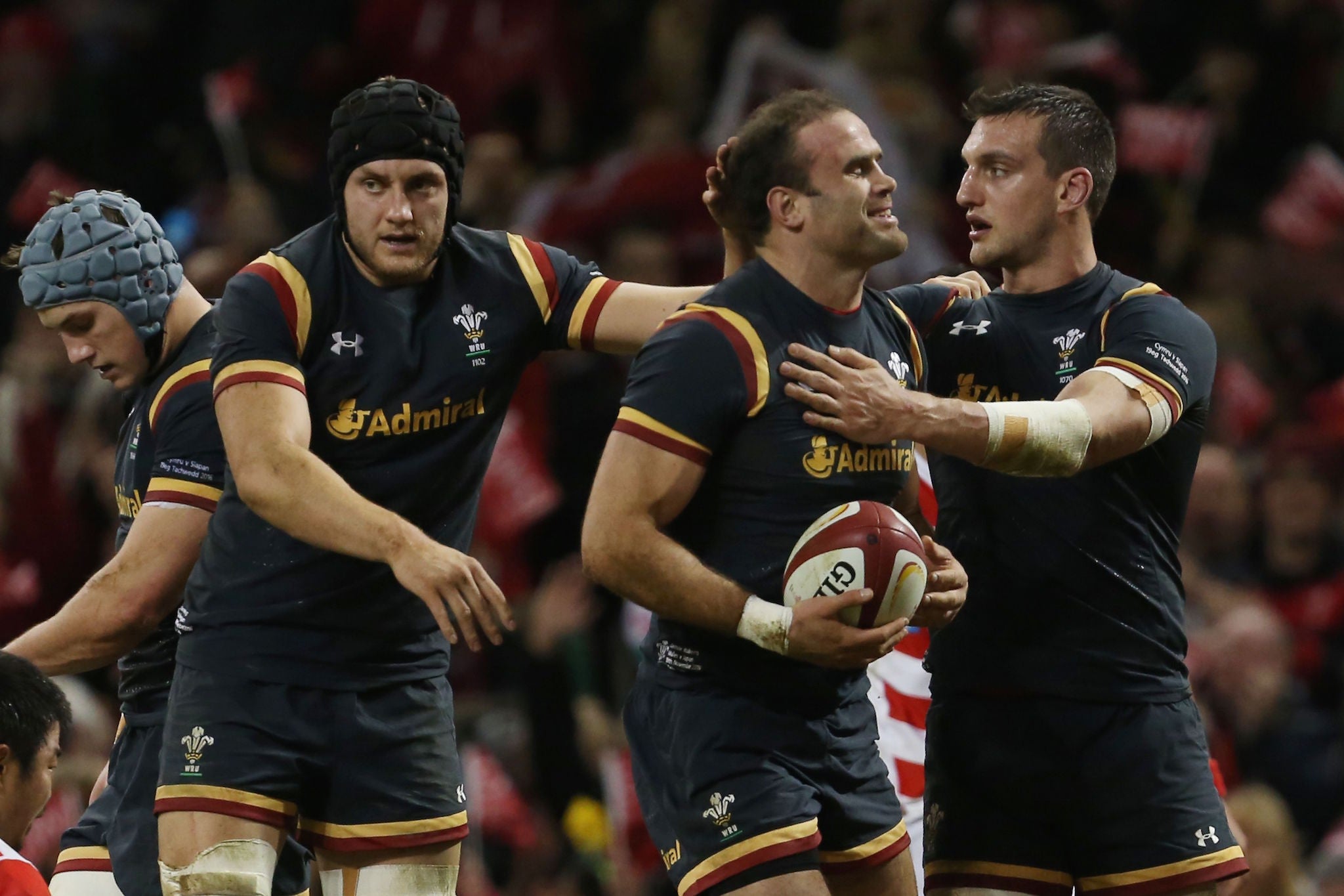 Jamie Roberts scored on his return to the side