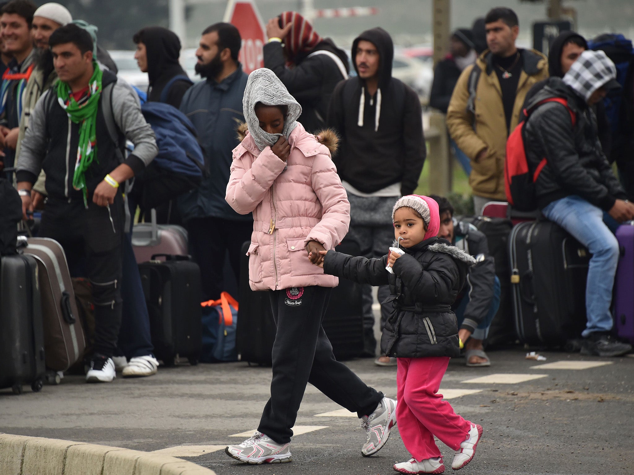 There were around 2,000 child migrants in the camp when it was demolished in October