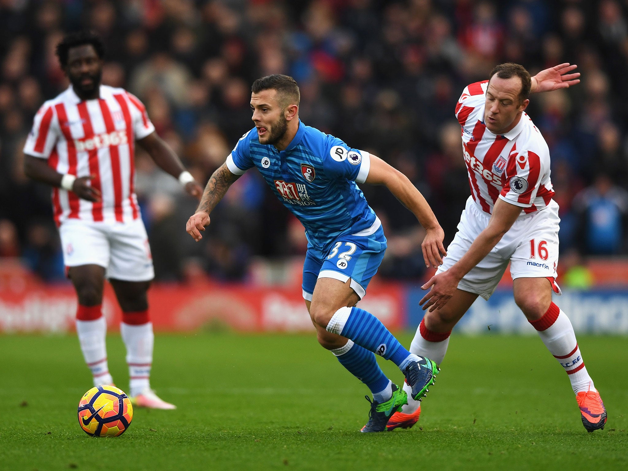 &#13;
Wilshere completed his third 90-minute Premier League game of the season against Stoke last eekend &#13;