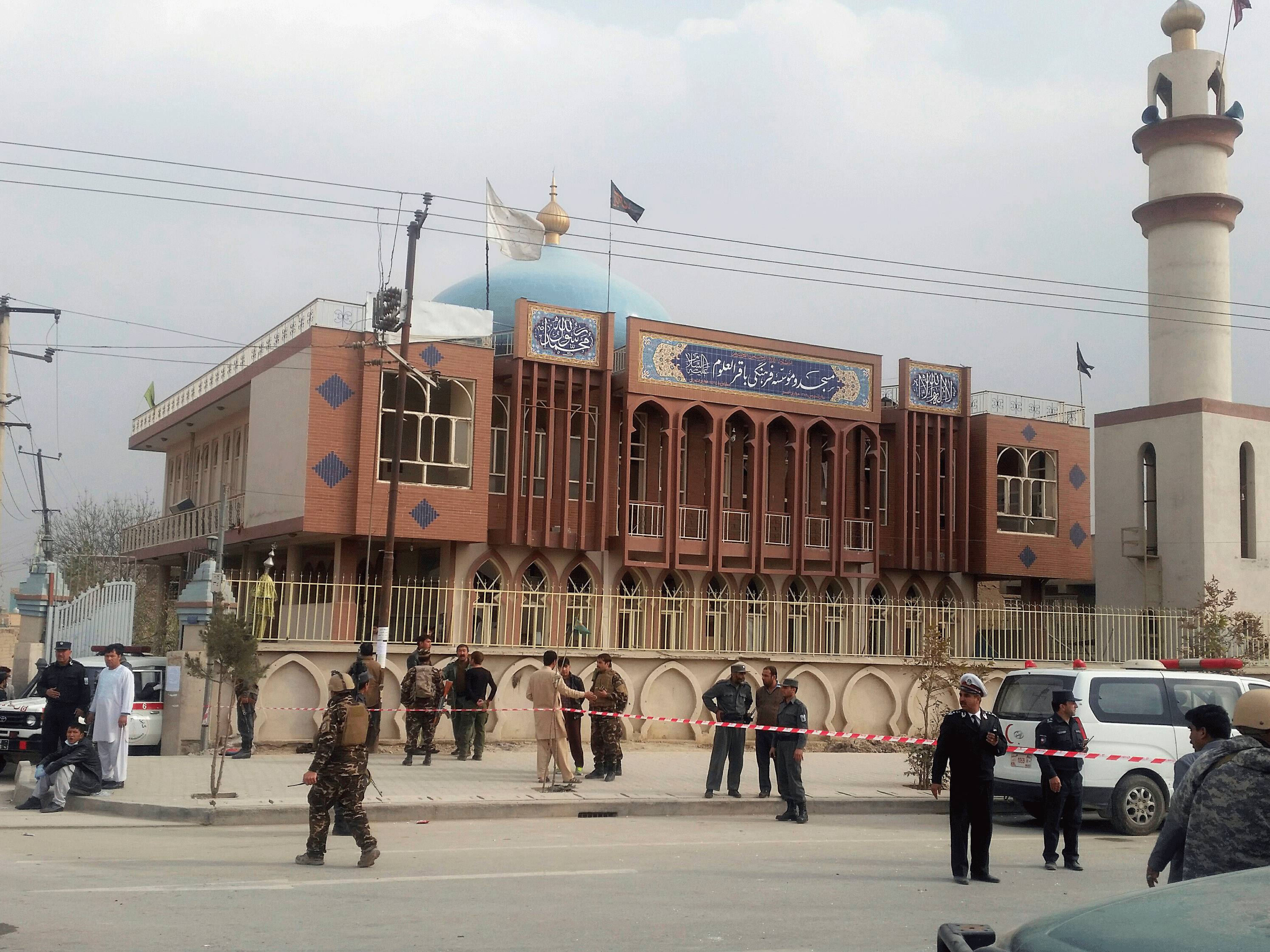 The Baqirul Olum mosque has been cordoned off