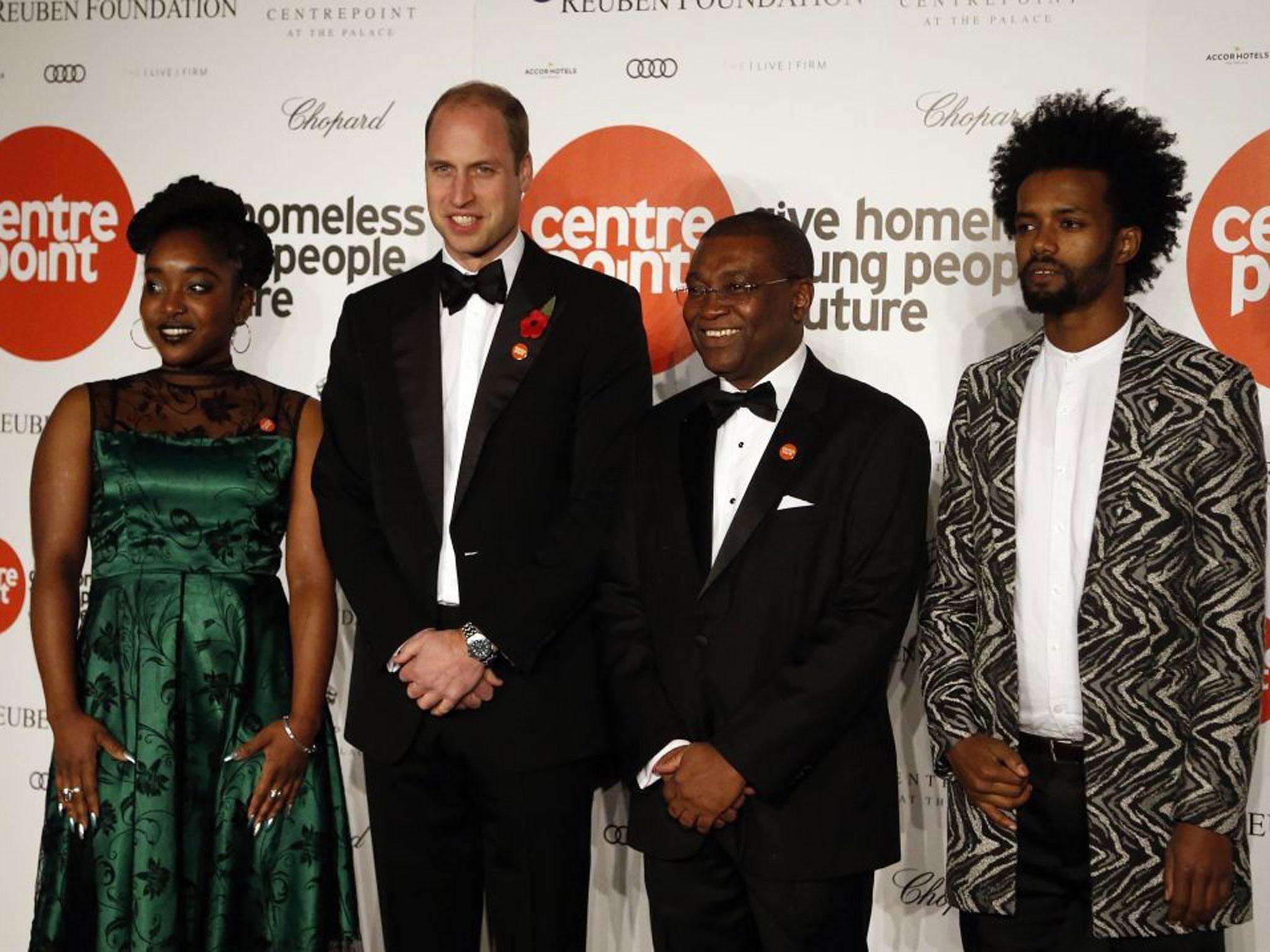 Prince William issued a call to arms against youth homelessness at November's Centrepoint at the Palace fundraising event in the grounds of Kensington Palace