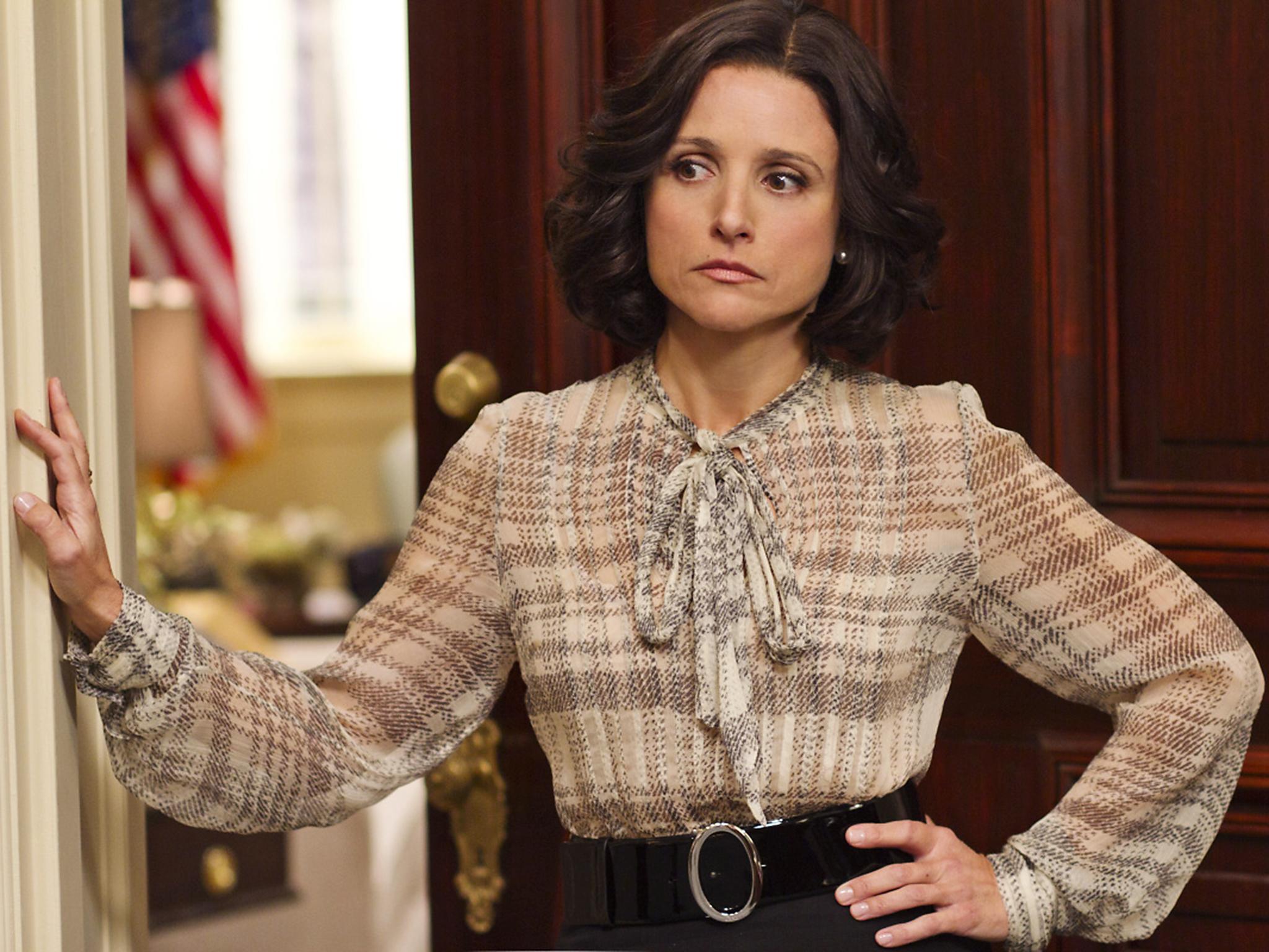 Julia Dreyfus in 'Veep' as Selina Meyer, a fictional Vice-President