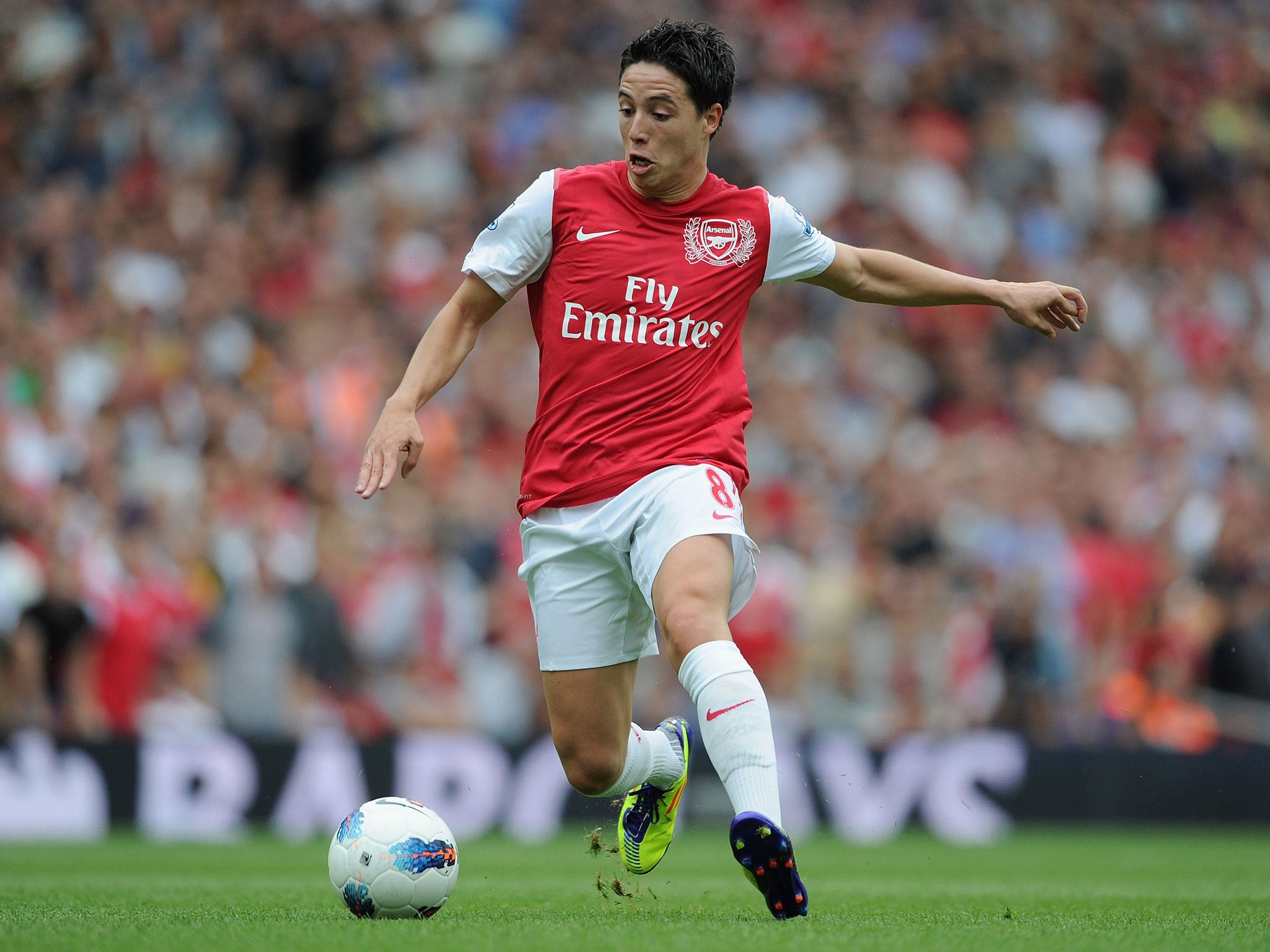 Samir Nasri and William Gallas were known not to get on during their time at Arsenal