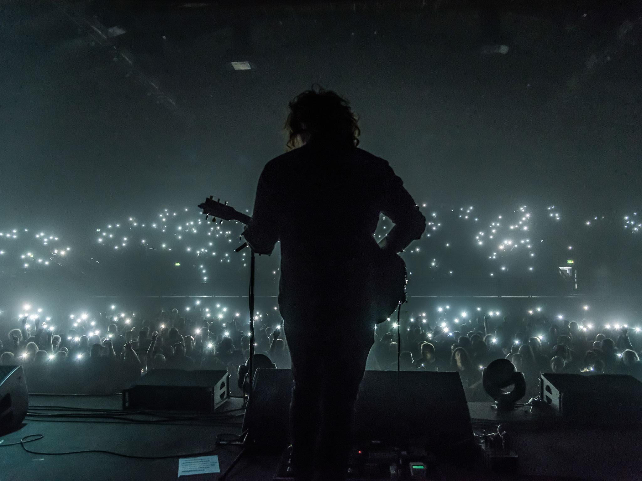 Vincent Cavanagh during Anathema's performance of A Natural Disaster at Wembley Arena