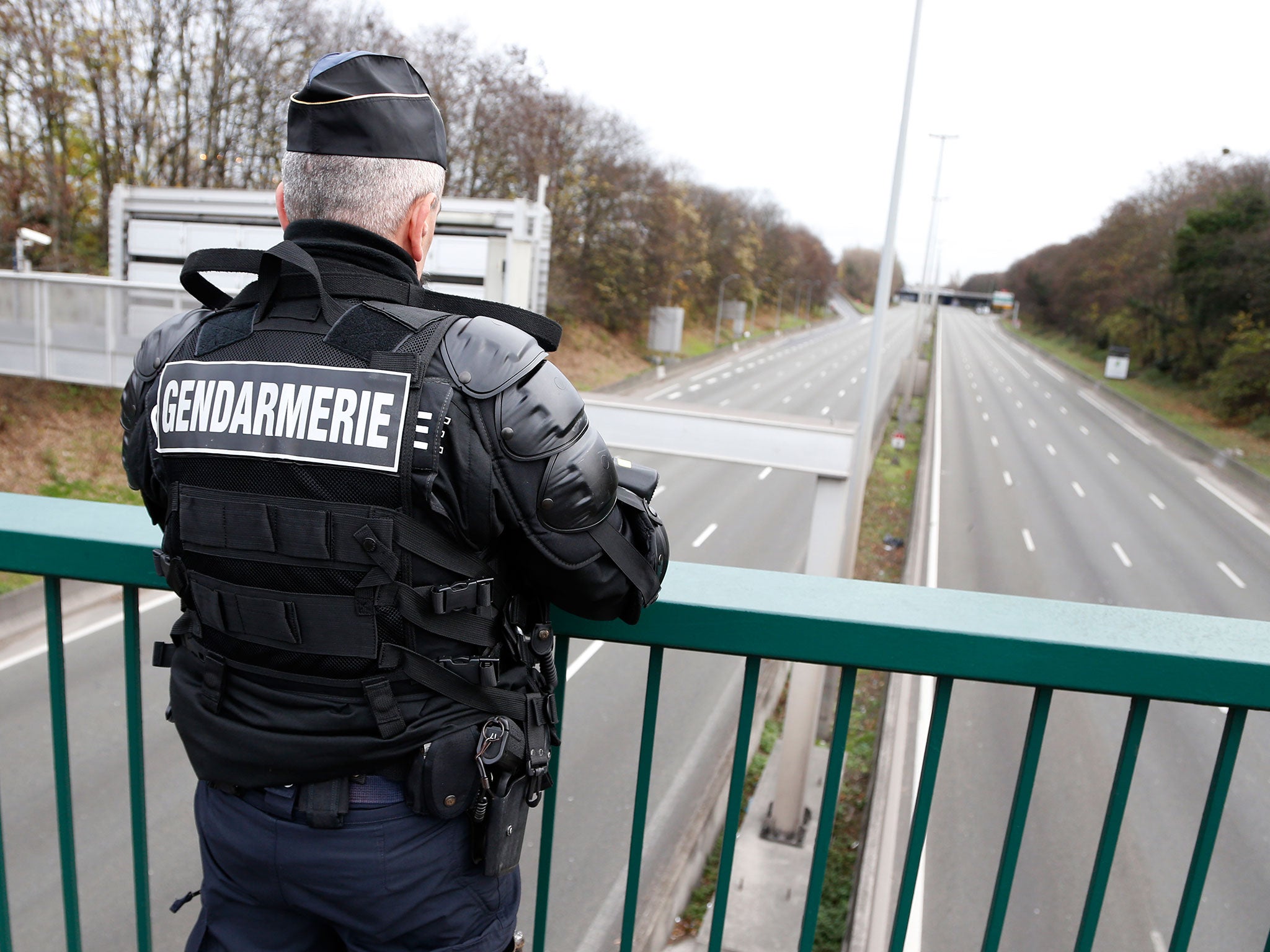 The car was ambushed as it drove along Paris' A1 motorway