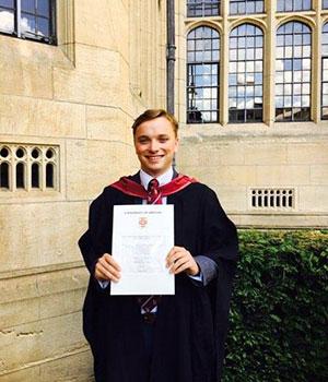 Alex MacIver, 21, studies Modern British History at Cambridge