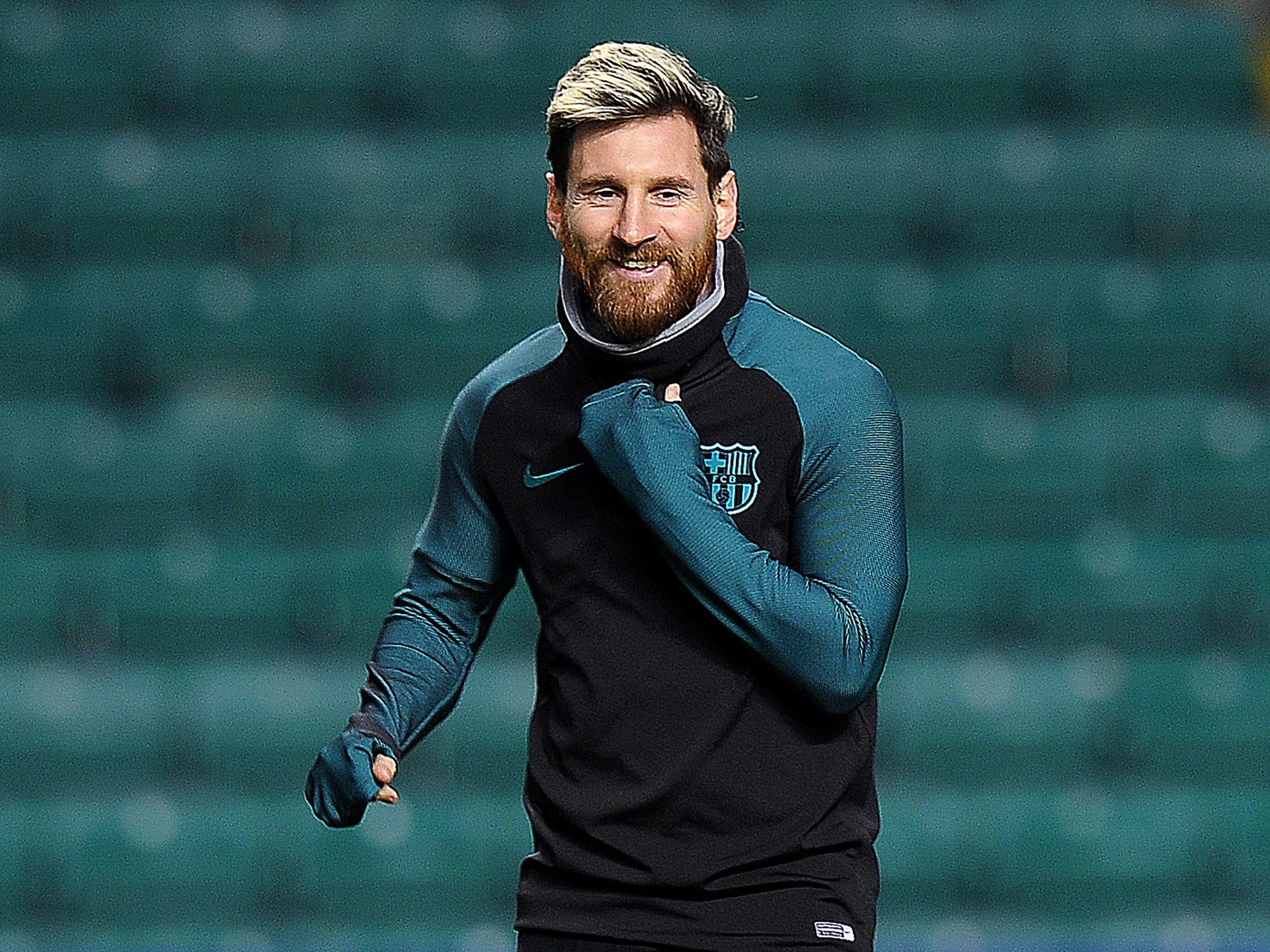 Messi is expected to start against Celtic at Parkhead