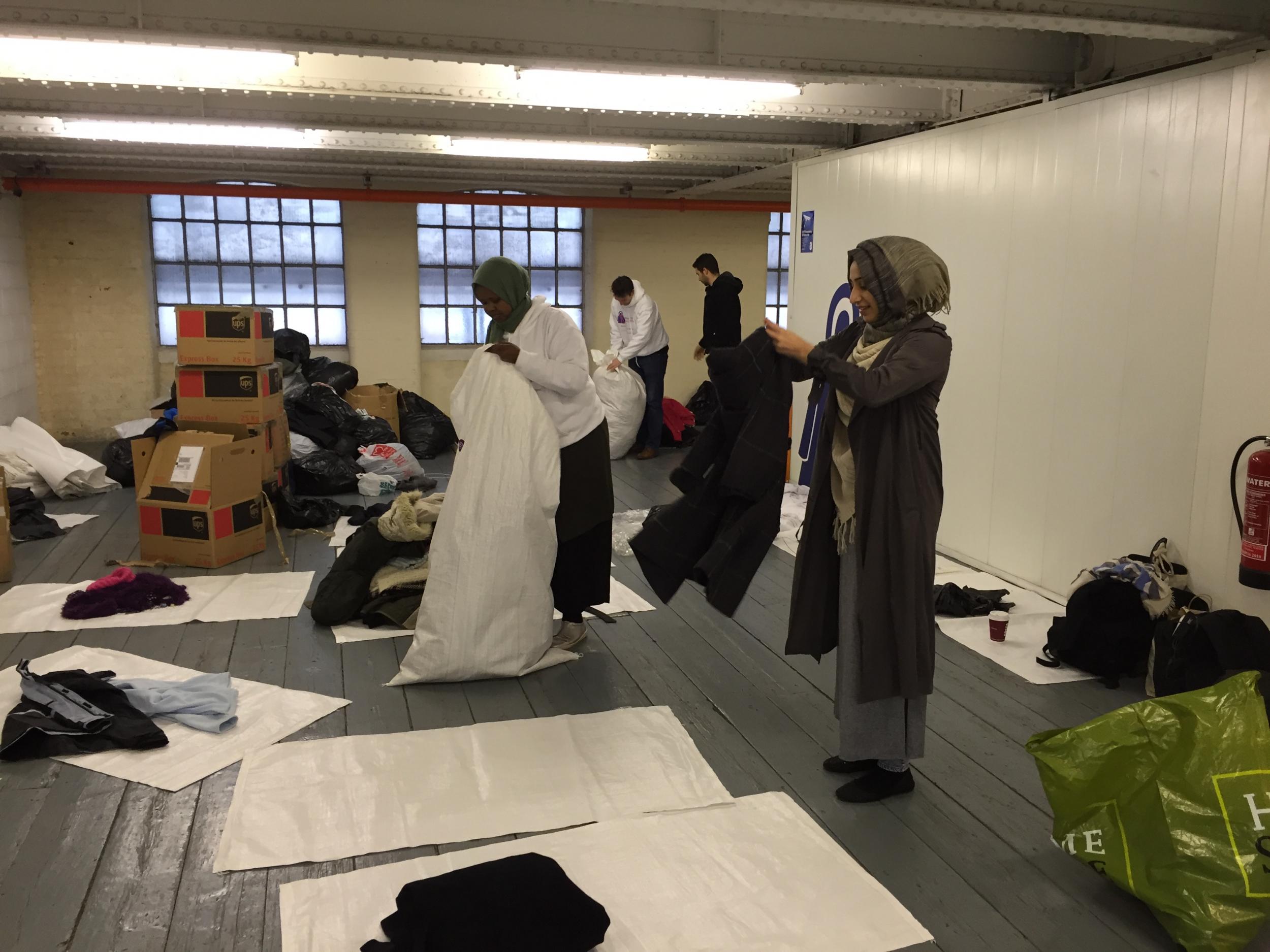 Human Appeal staff and volunteers sorted through mountains of bags donated from across Greater Manchester