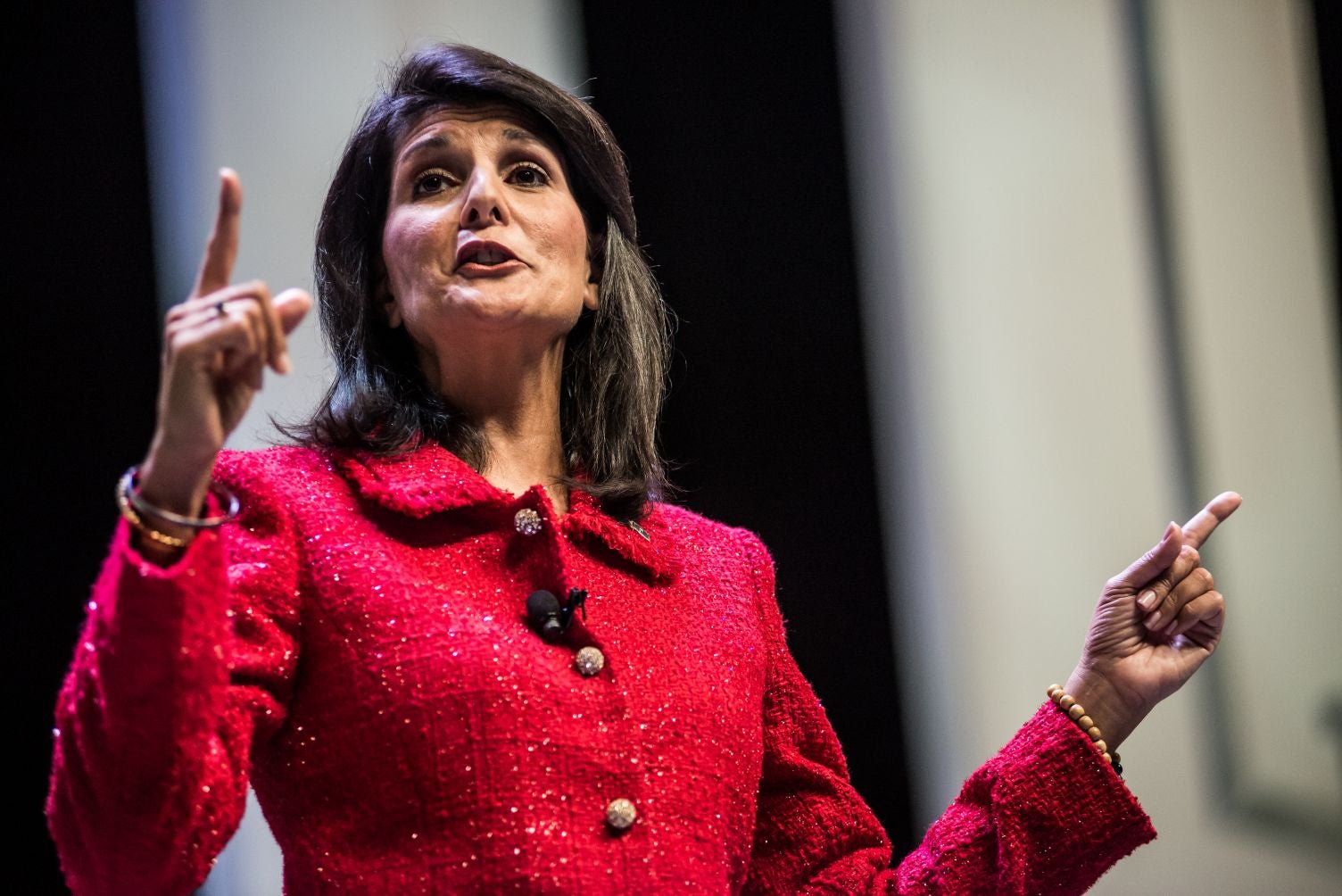 Nikki Haley speaks at an event in Greenville, South Carolina, last year