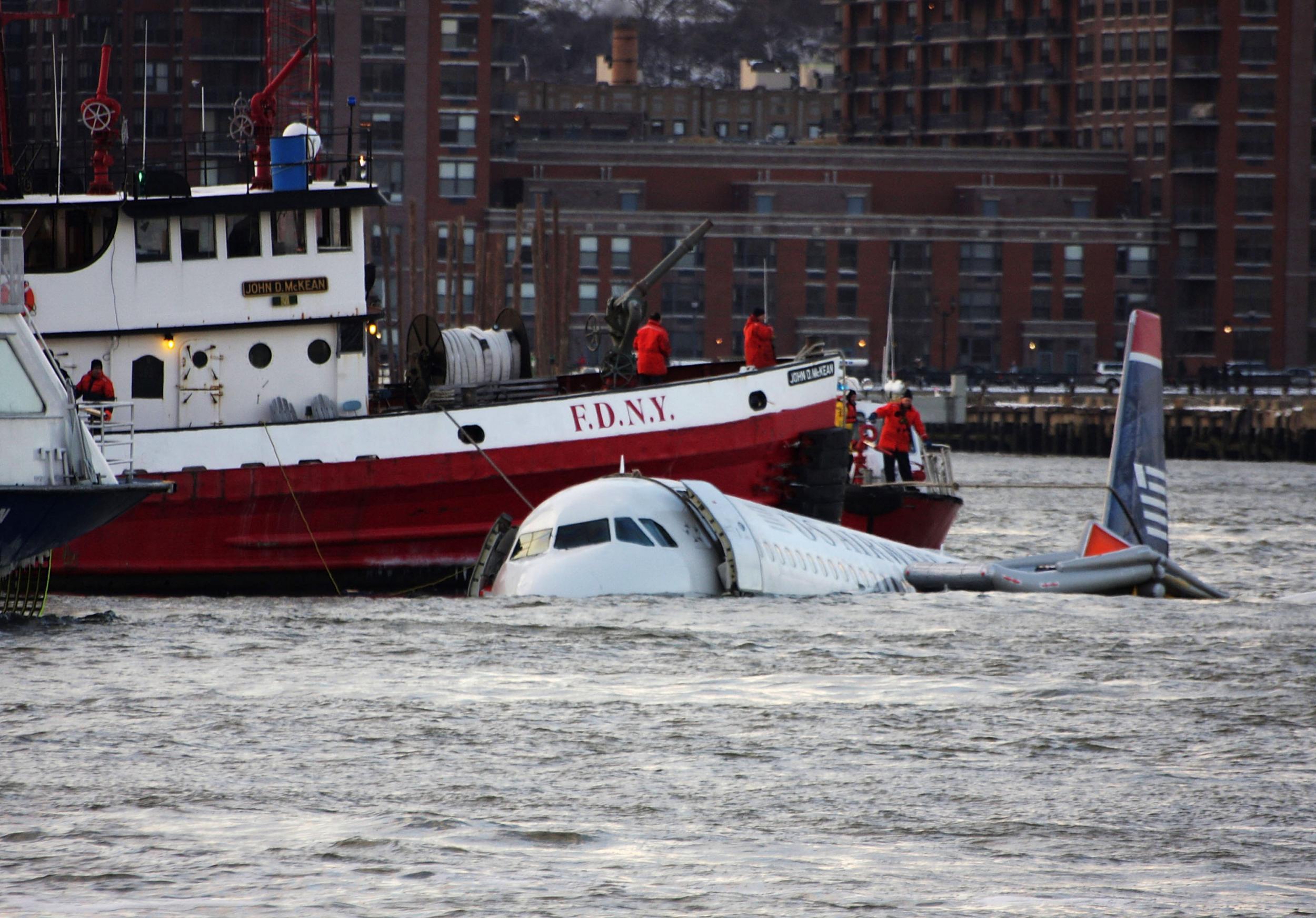 All 155 souls on board, including a nine-month-old baby, survived the evacuation