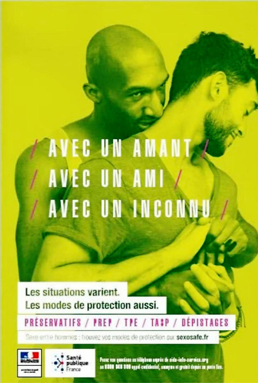 One of the banned AIDS prevention campaign posters