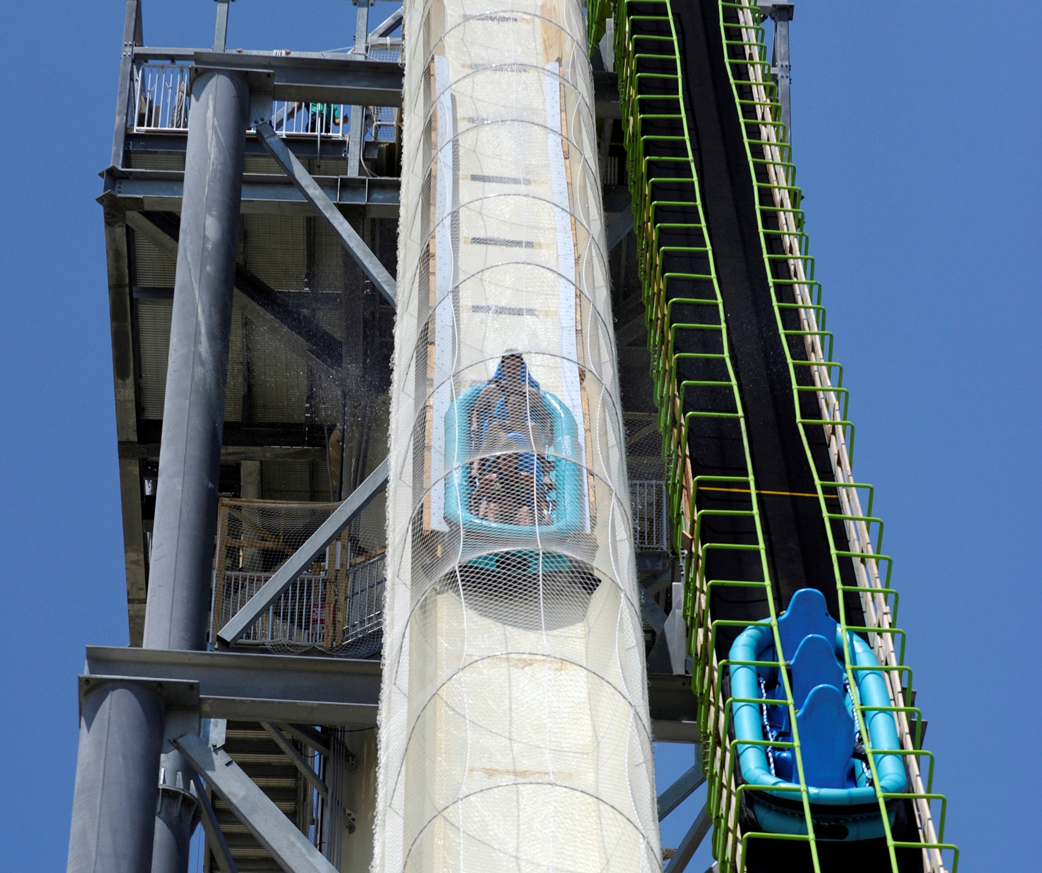 The Verrückt water slide where Caleb Schwab died