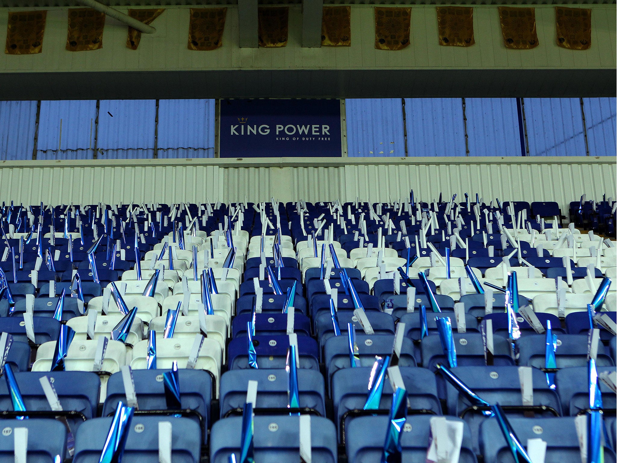 The clappers have become a common feature of home games at the King Power Stadium