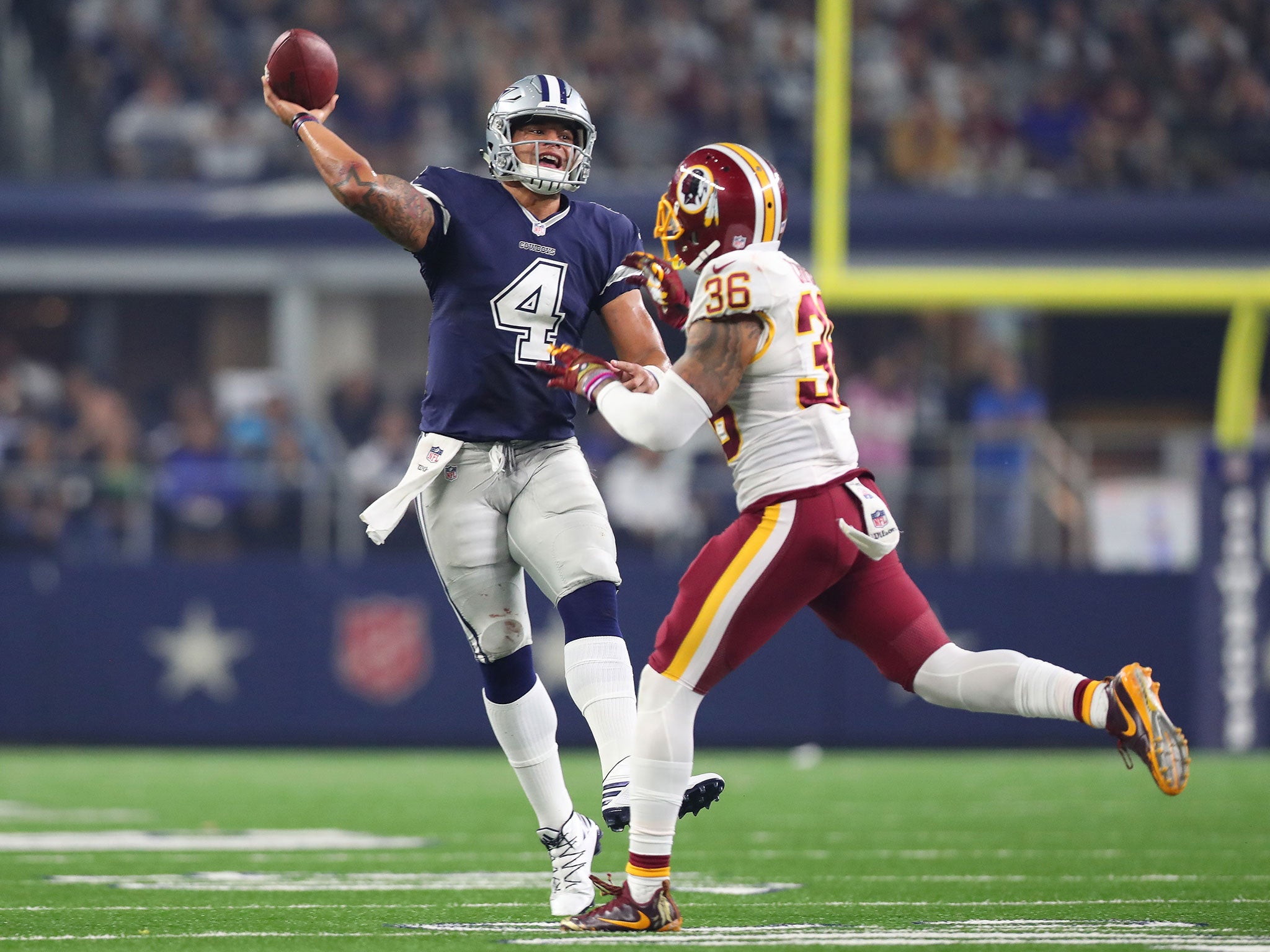 Dak Prescott continues to lead the Dallas Cowboys in the absence of fit quarterback Tony Romo