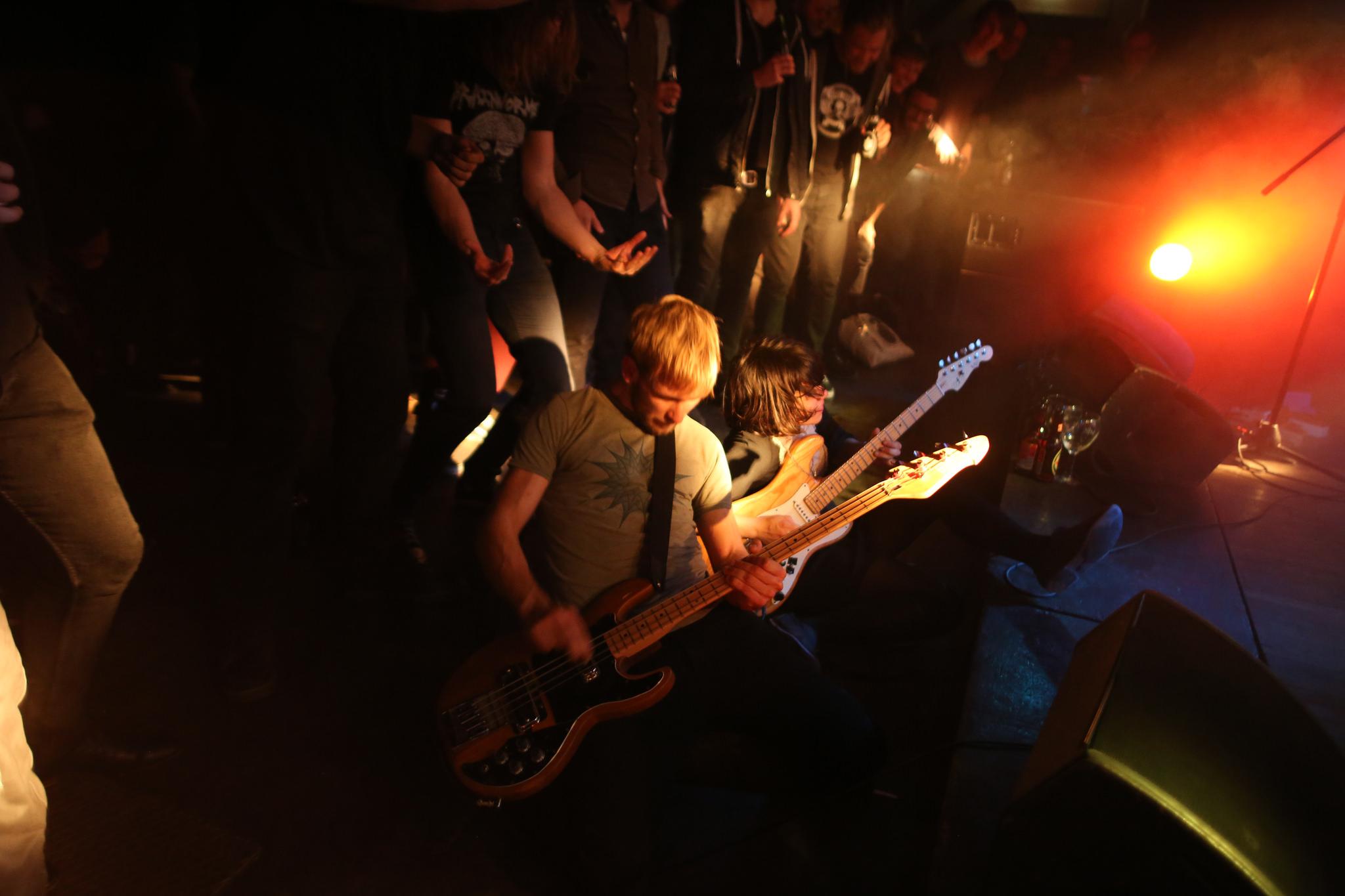 Up close with the band at Loppen