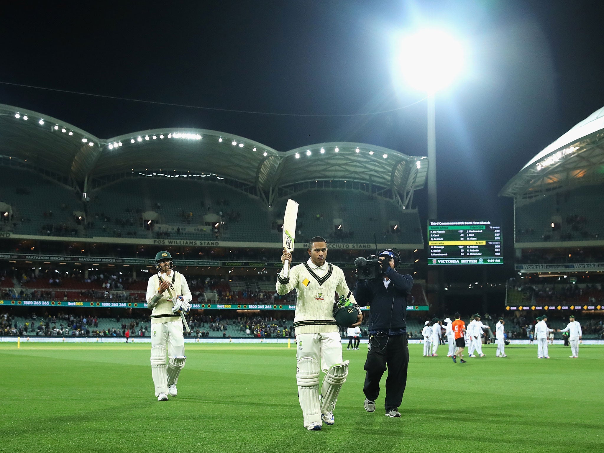 Usman Khawaja was in fine form at the Adelaide Oval