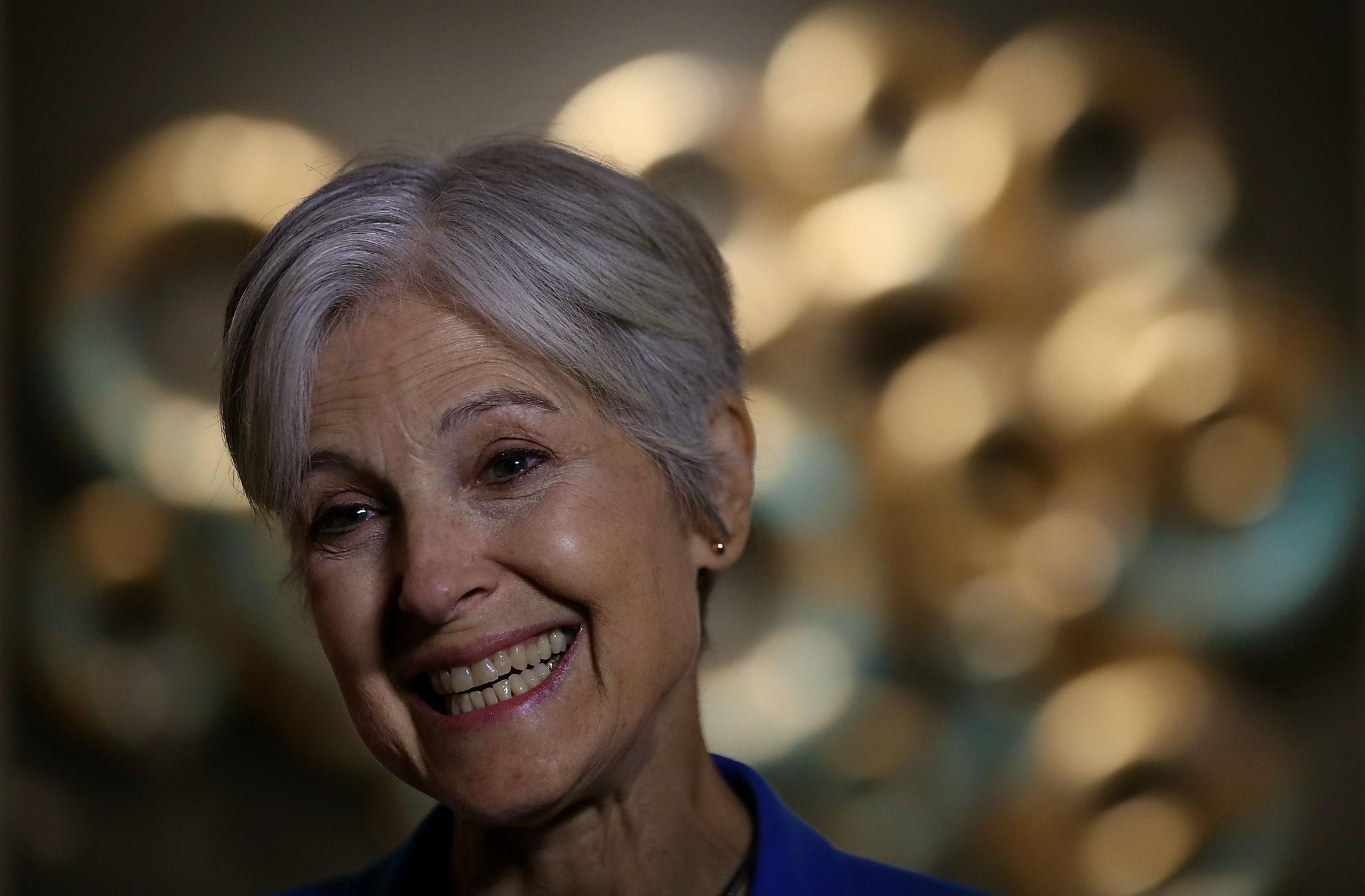 Ms Stein is raising money through a crowdfunding effort to pay for a manual recount of ballots in three states (Getty)