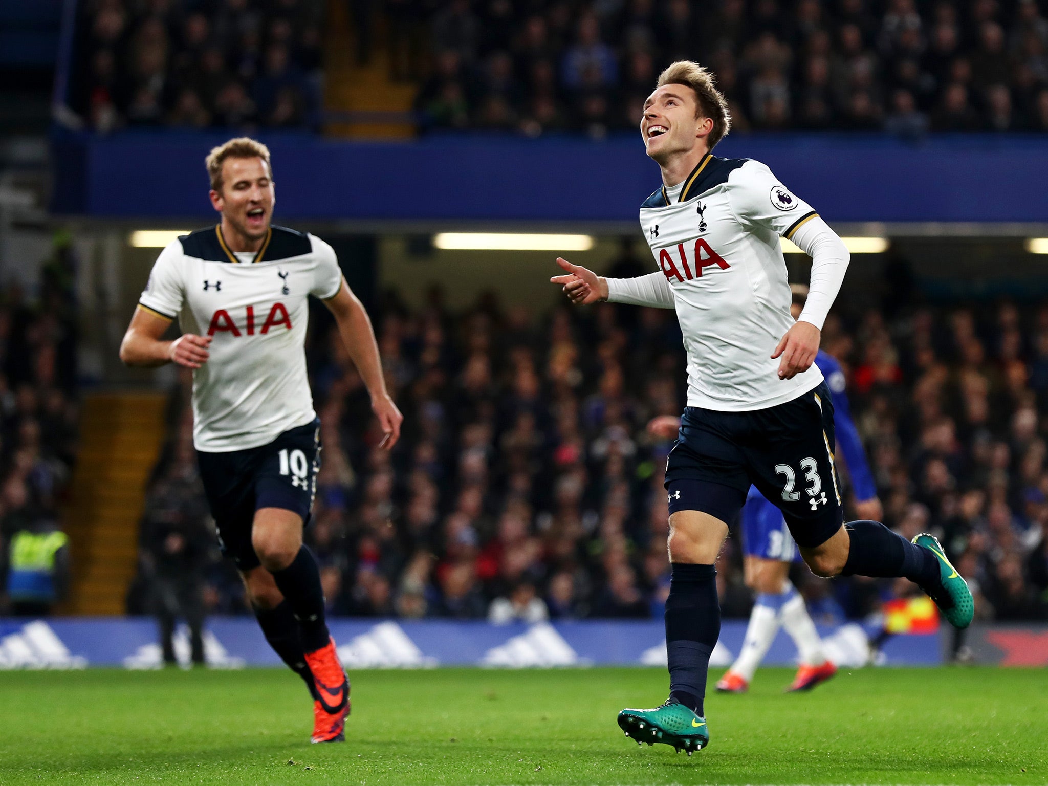 Eriksen's low, drilled finish ended Chelsea's long run of clean sheets