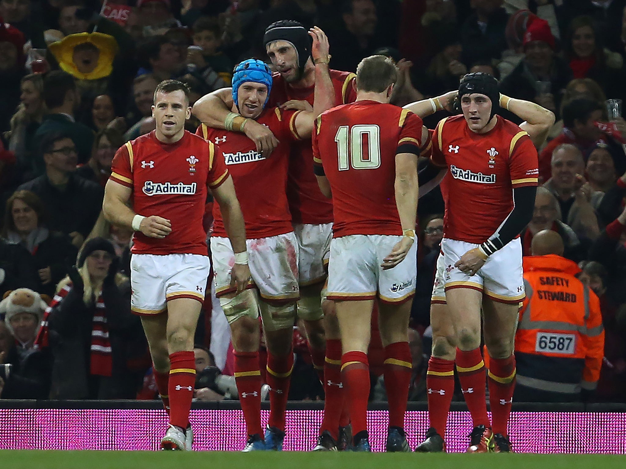 Tipuric's try sealed the win at the Principality Stadium