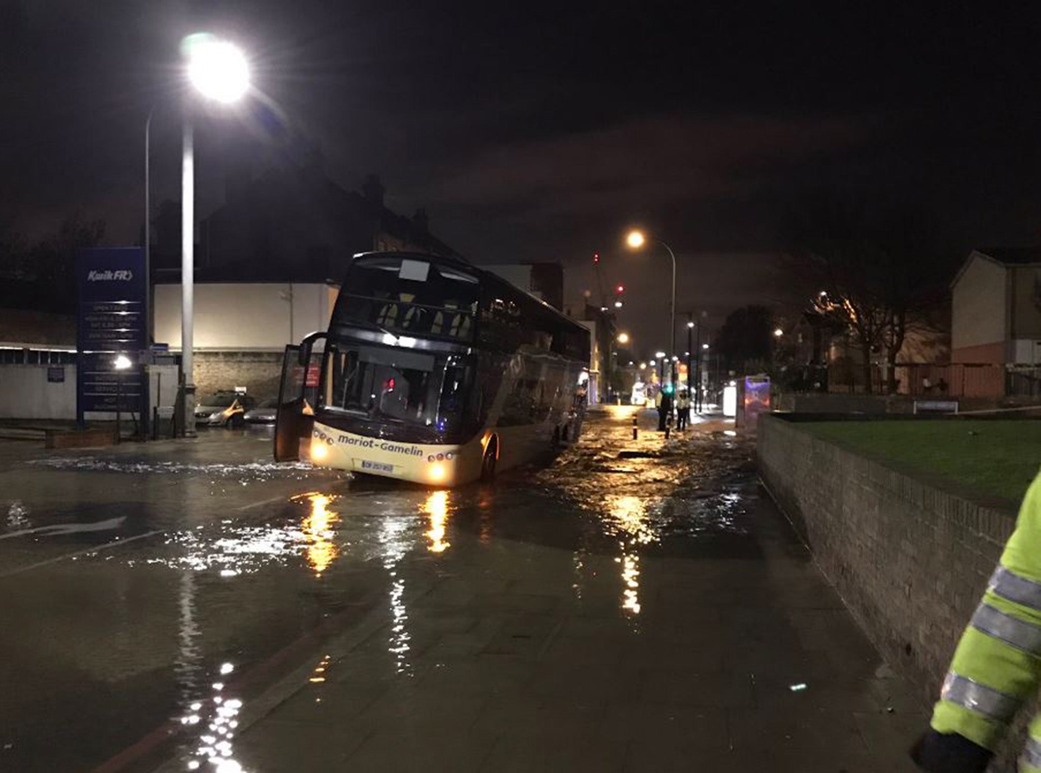 People have been moved to temporary shelters after being left without a water supply