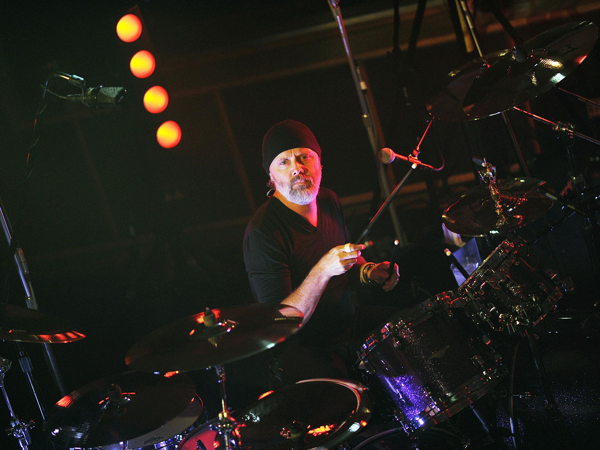 Lars Ulrich at the session at Maida Vale studios