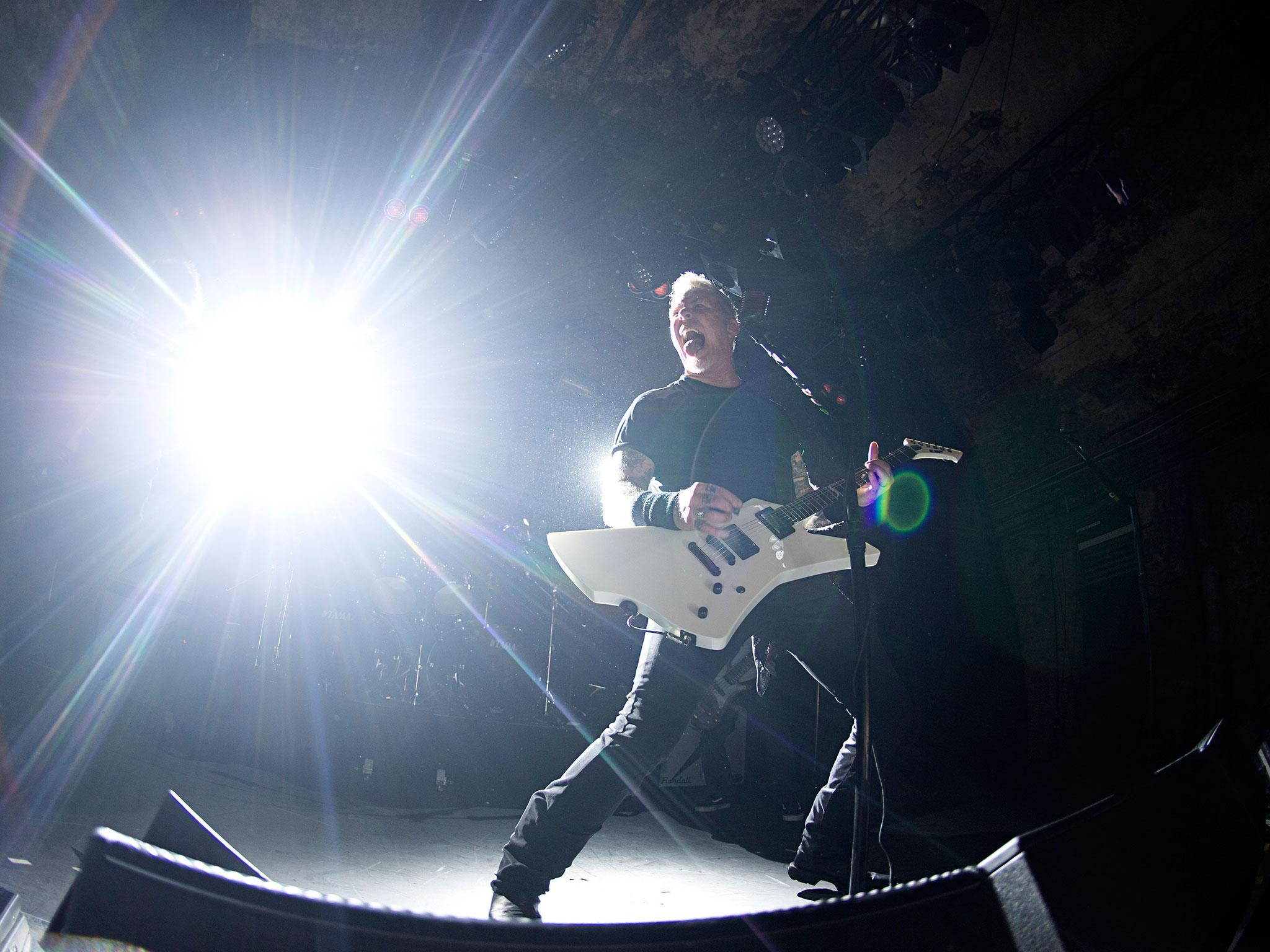 James Hetfield performs with Metallica at House of Vans, London, 18th November 2016