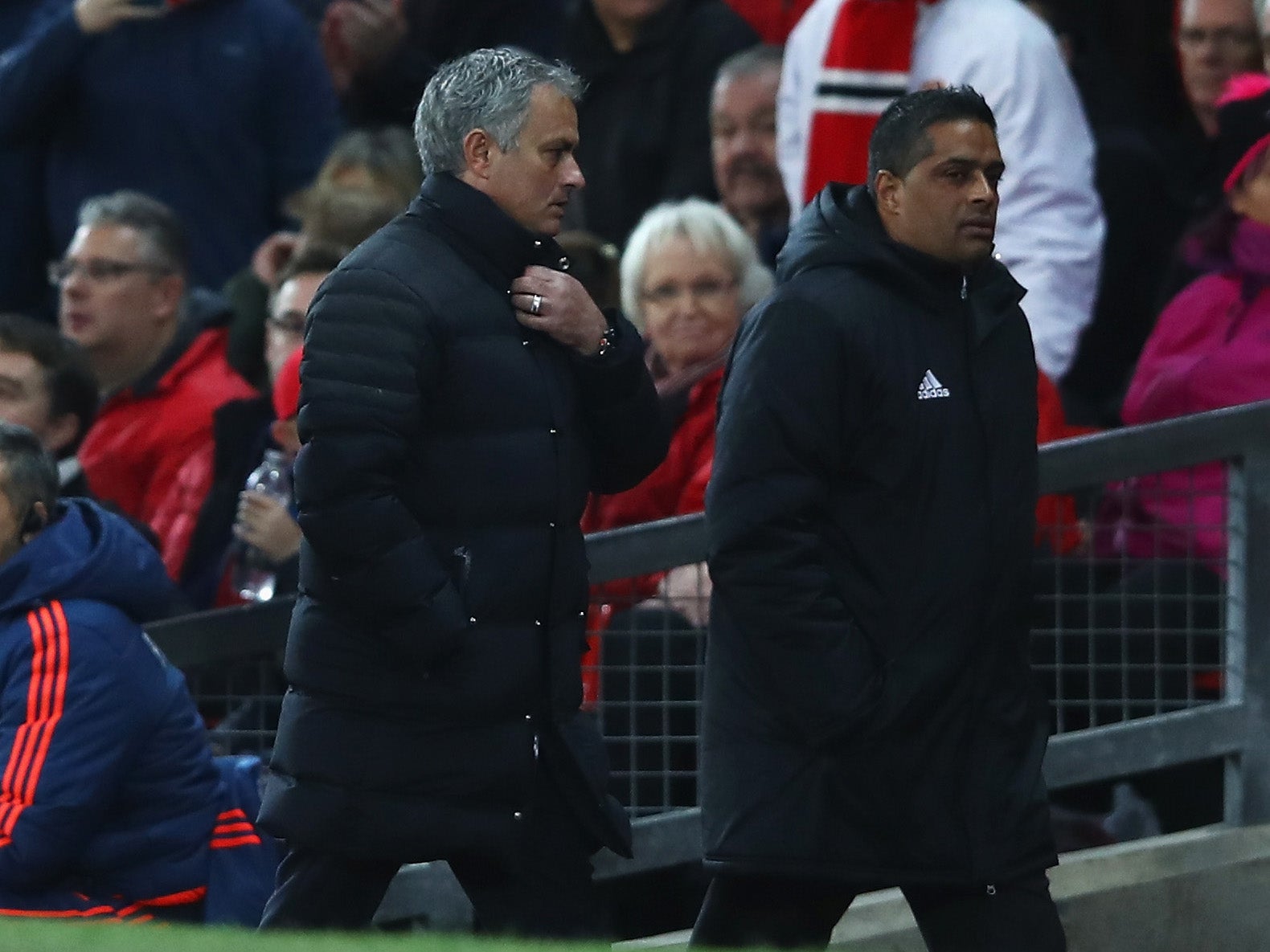 Mourinho was sent off for the second time this season