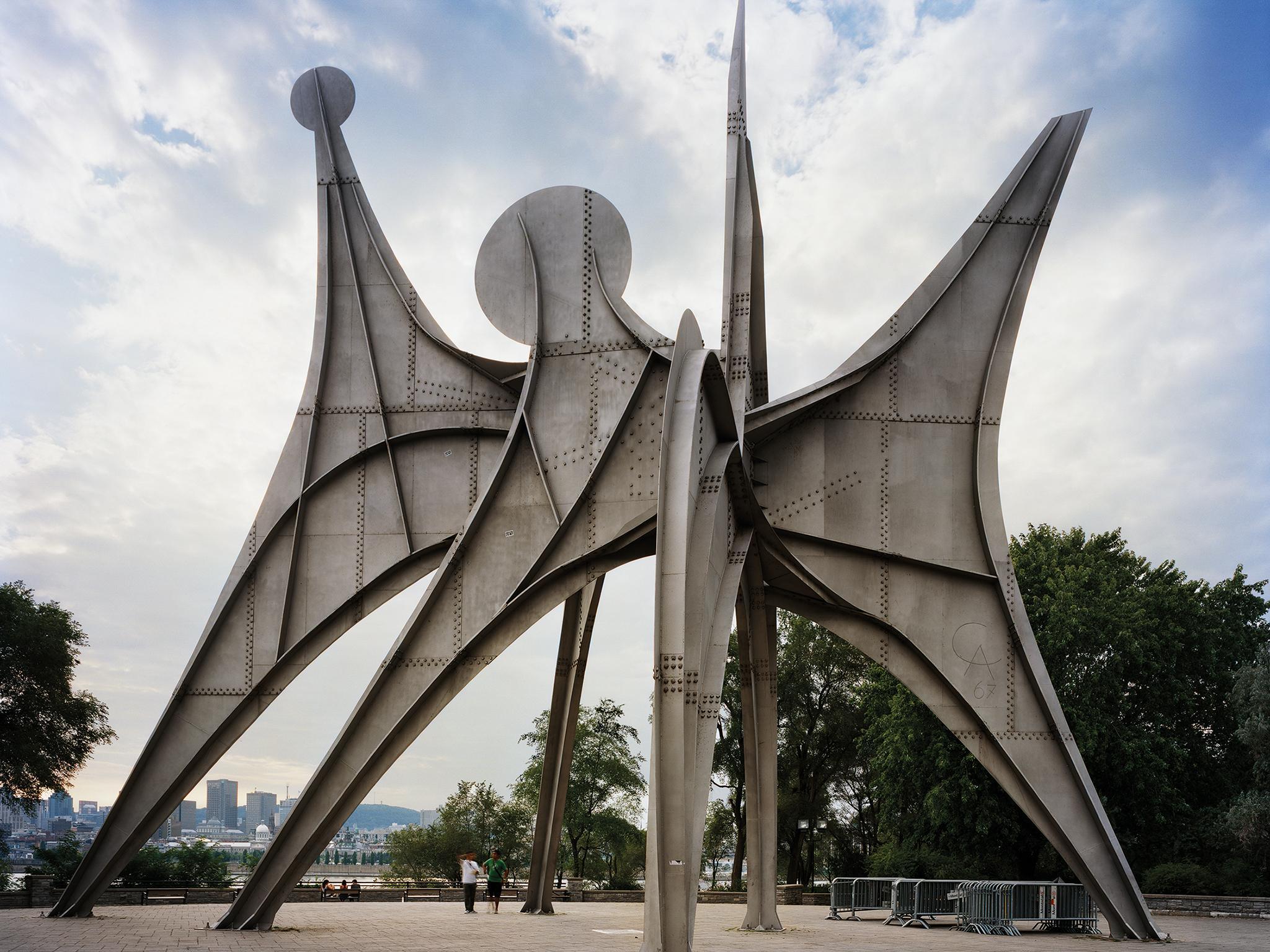 Man and His World unveiled at Montreal 1967 World’s Fair, by Alexander Calder