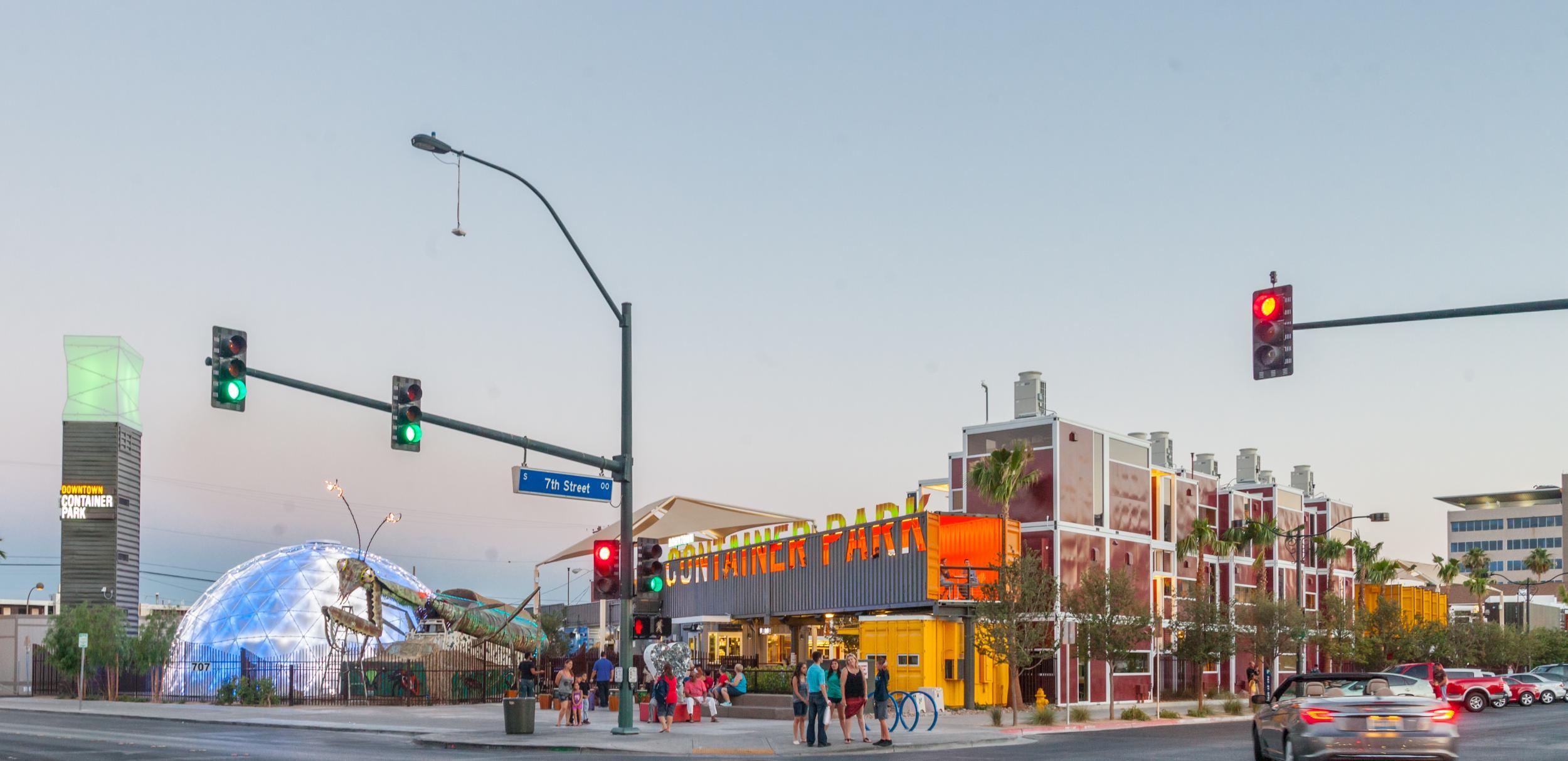 The Downtown Container Park proffers hip food and fashion