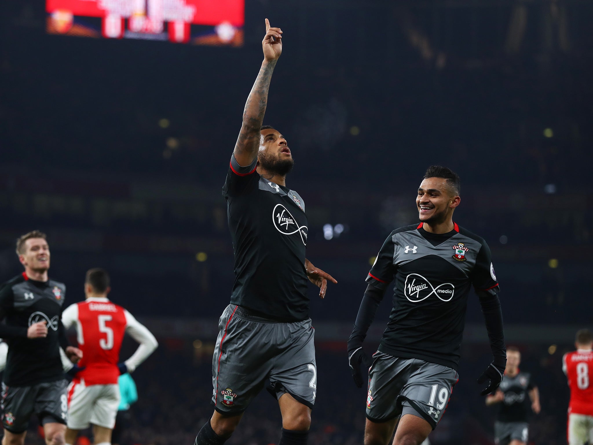 Bertrand left the hosts with much work to do by doubling Southampton's lead