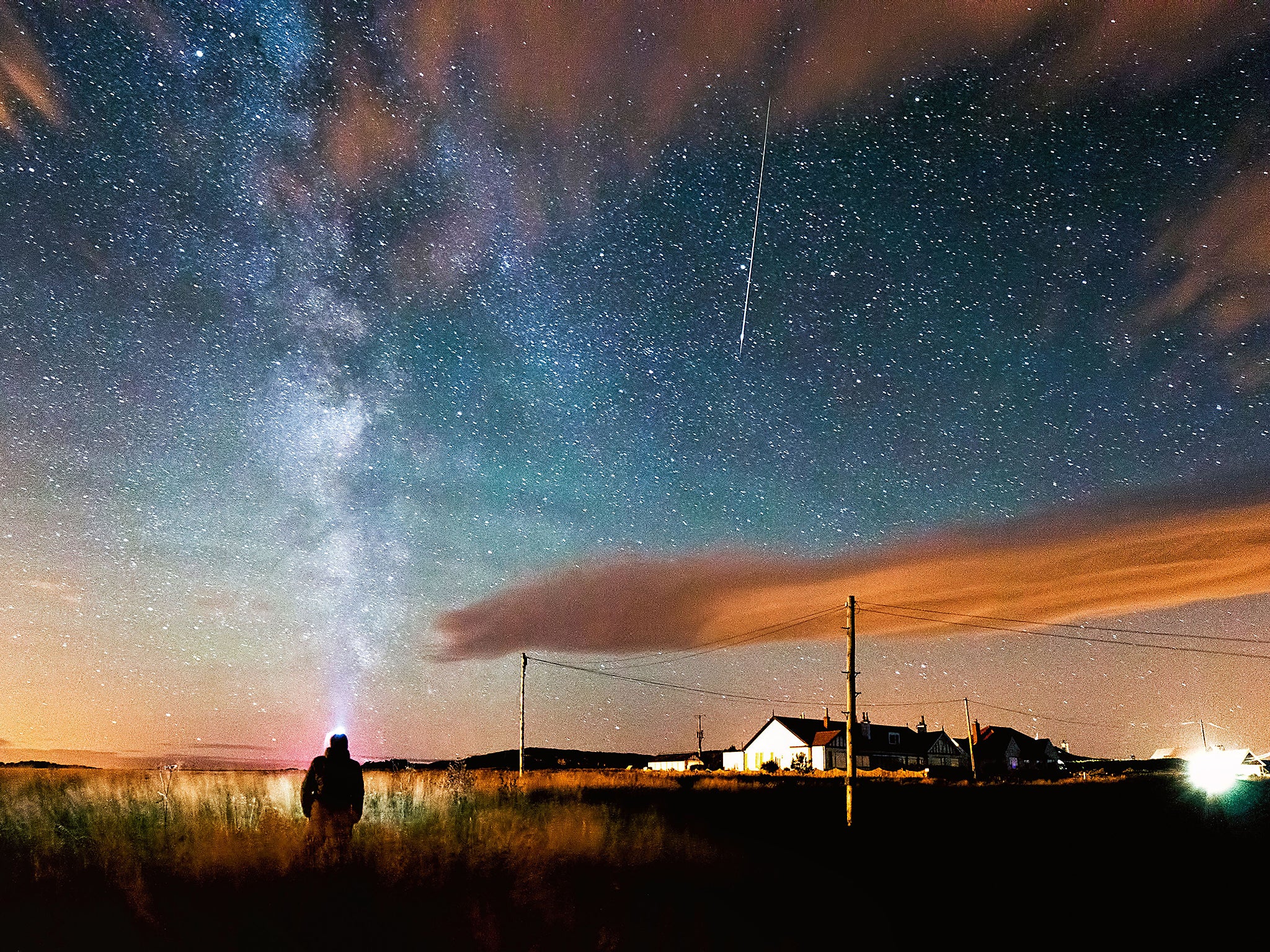 With its dark skies, Northumberland is one of the best places for witnessing a meteor shower