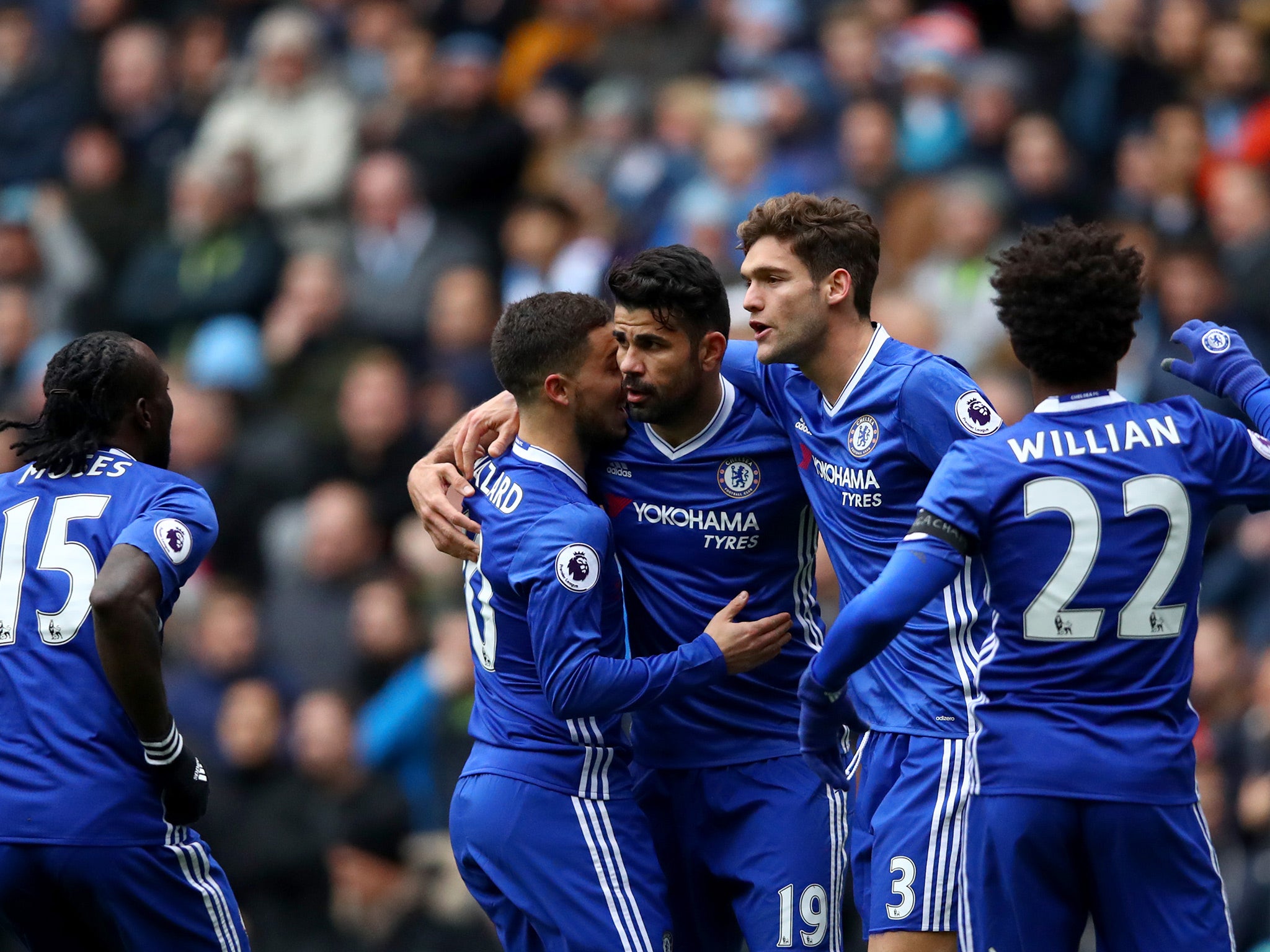 Costa equalised for Chelsea early on in the second half