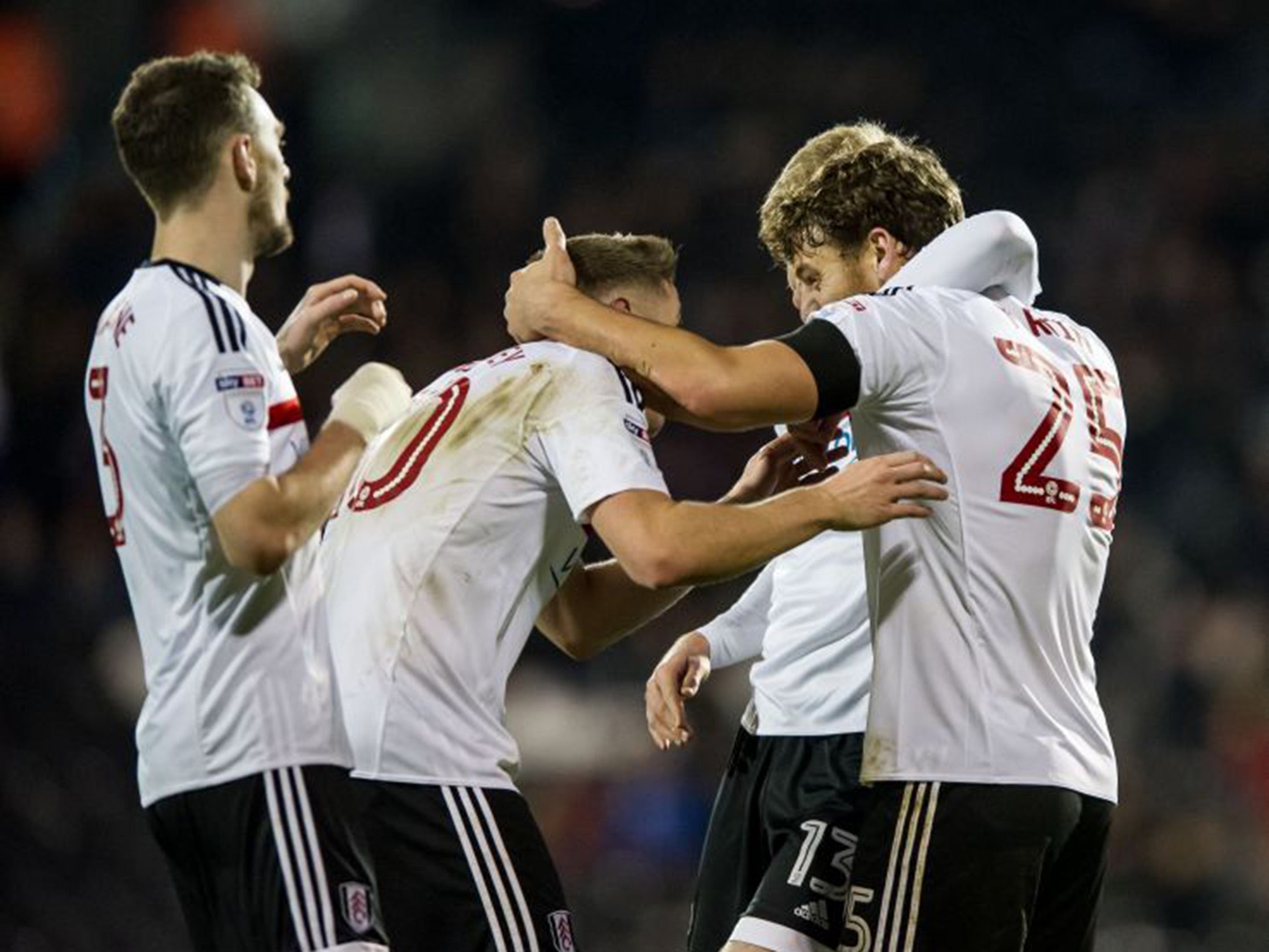 Fulham routed third-placed Reading 5-0 at Craven Cottage