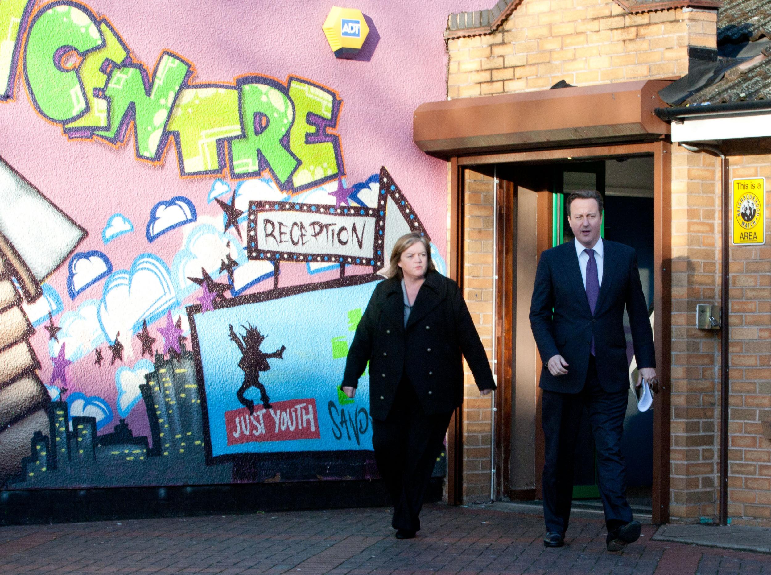 Dame Louise Casey with the former Prime Minister David Cameron who set up the review in 2015