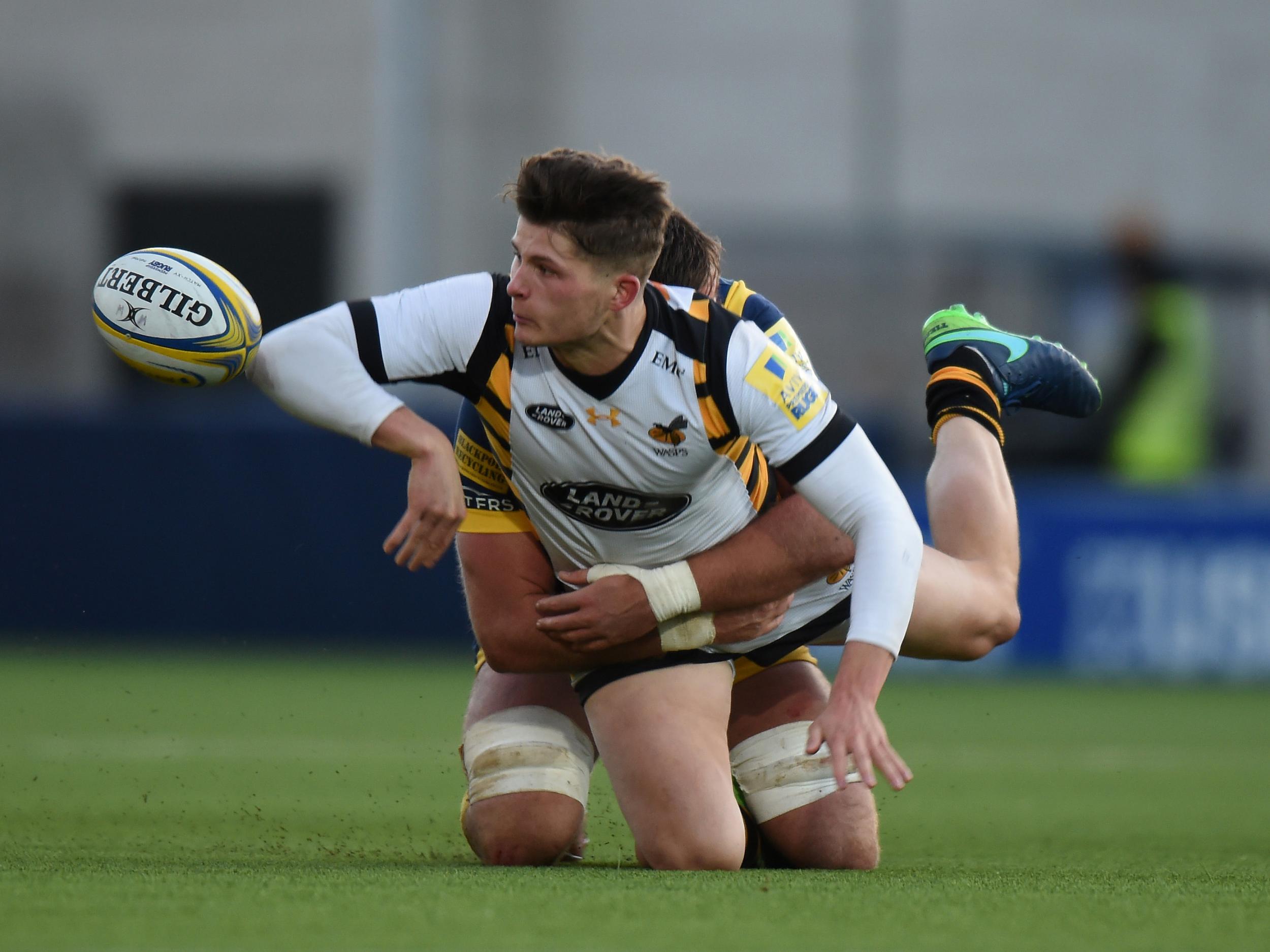 Piers O'Connor made his Premiership debut at full-back