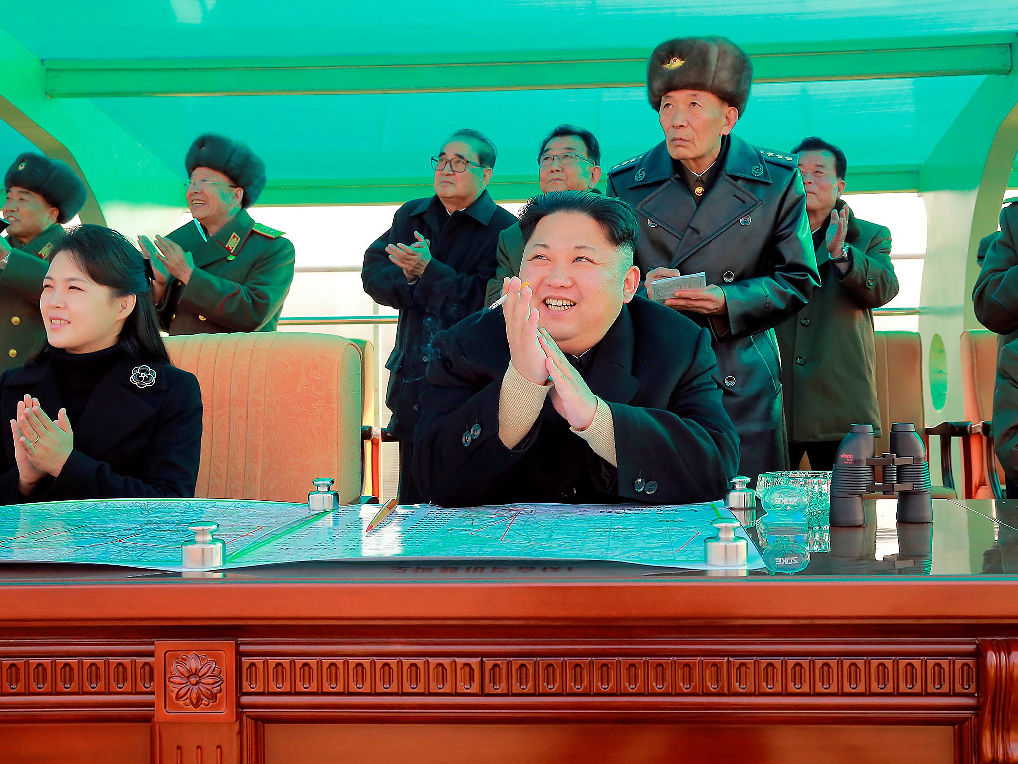 Ri, who is believed to have married the supreme leader in 2009, sat by his side the celebratory banquet along with officials, scientists and defence technicians