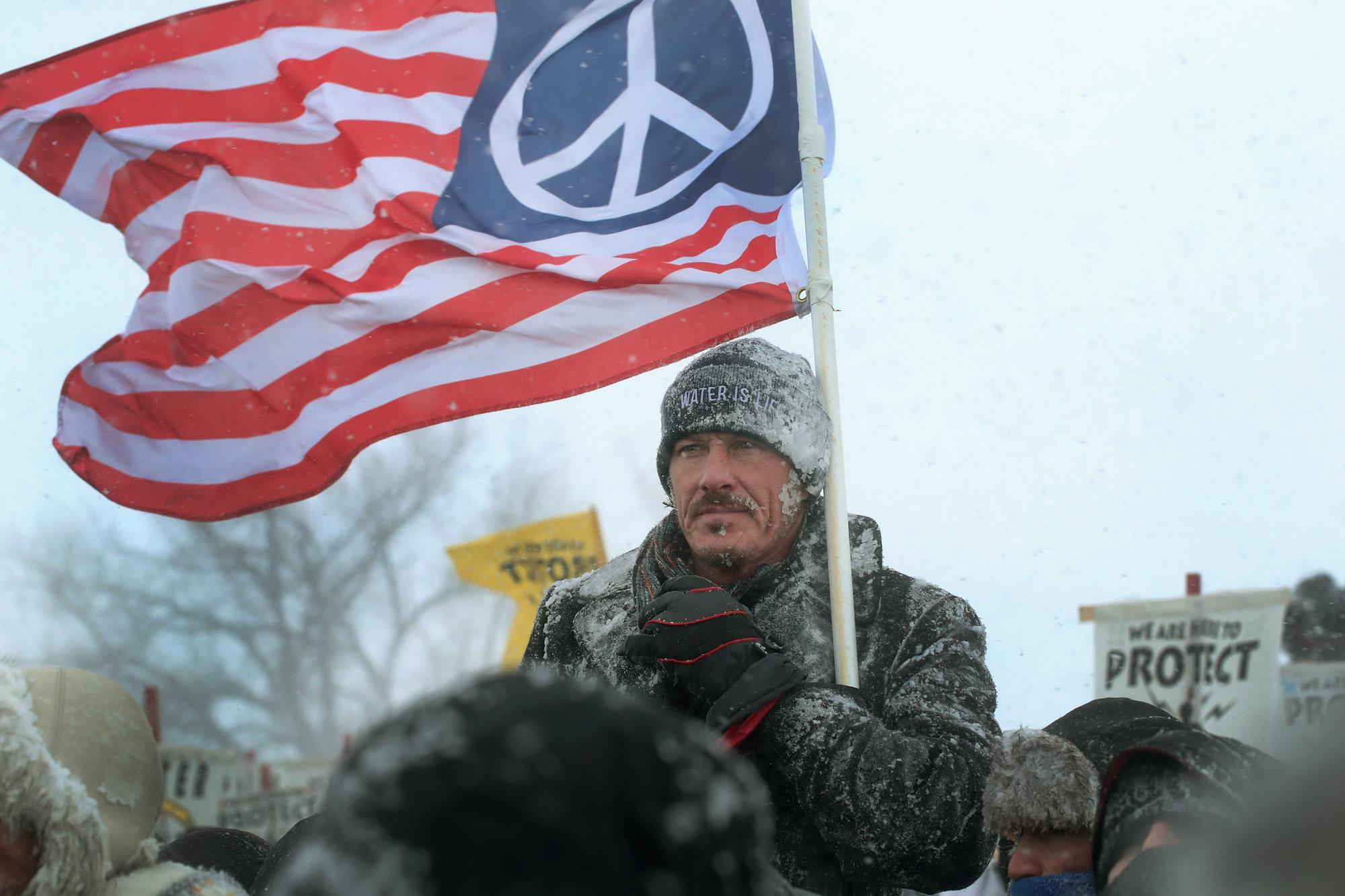 The spill happened just 150 miles away from the protests