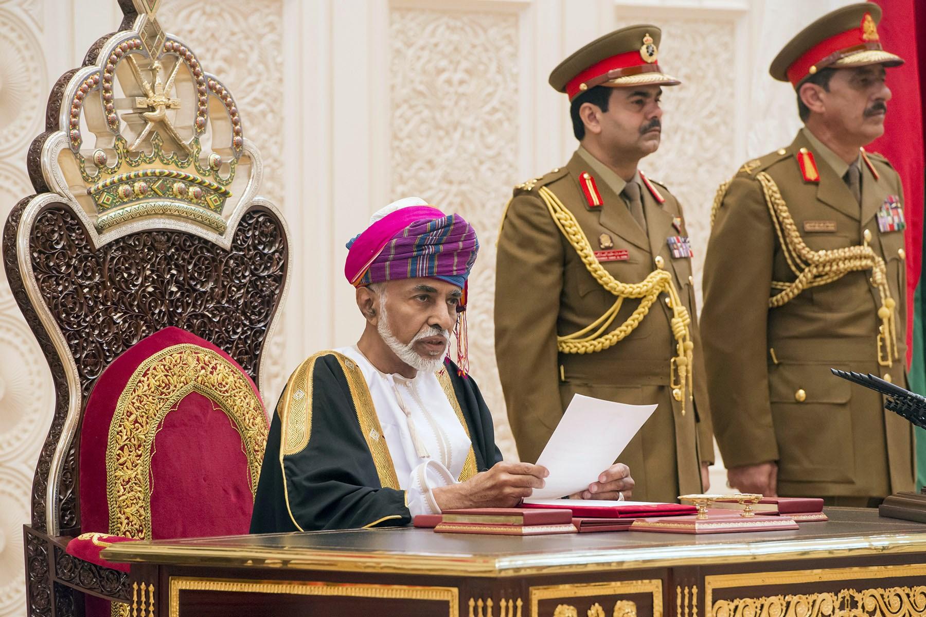 Sultan Qaboos bin Said of Oman, an absolute monarch